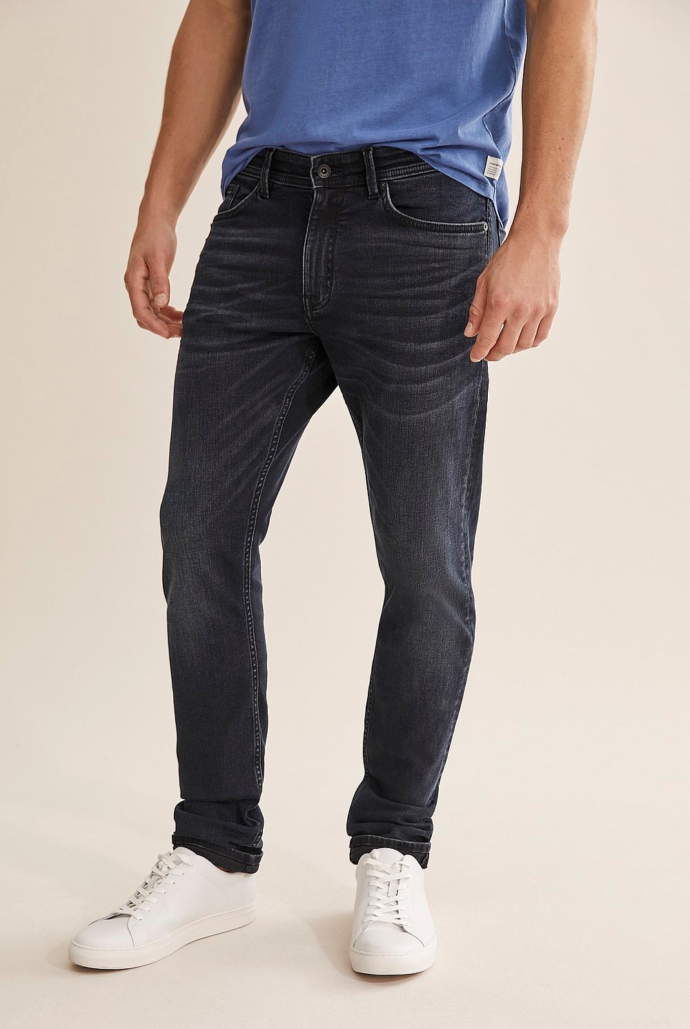 Slim Blue Black Jean