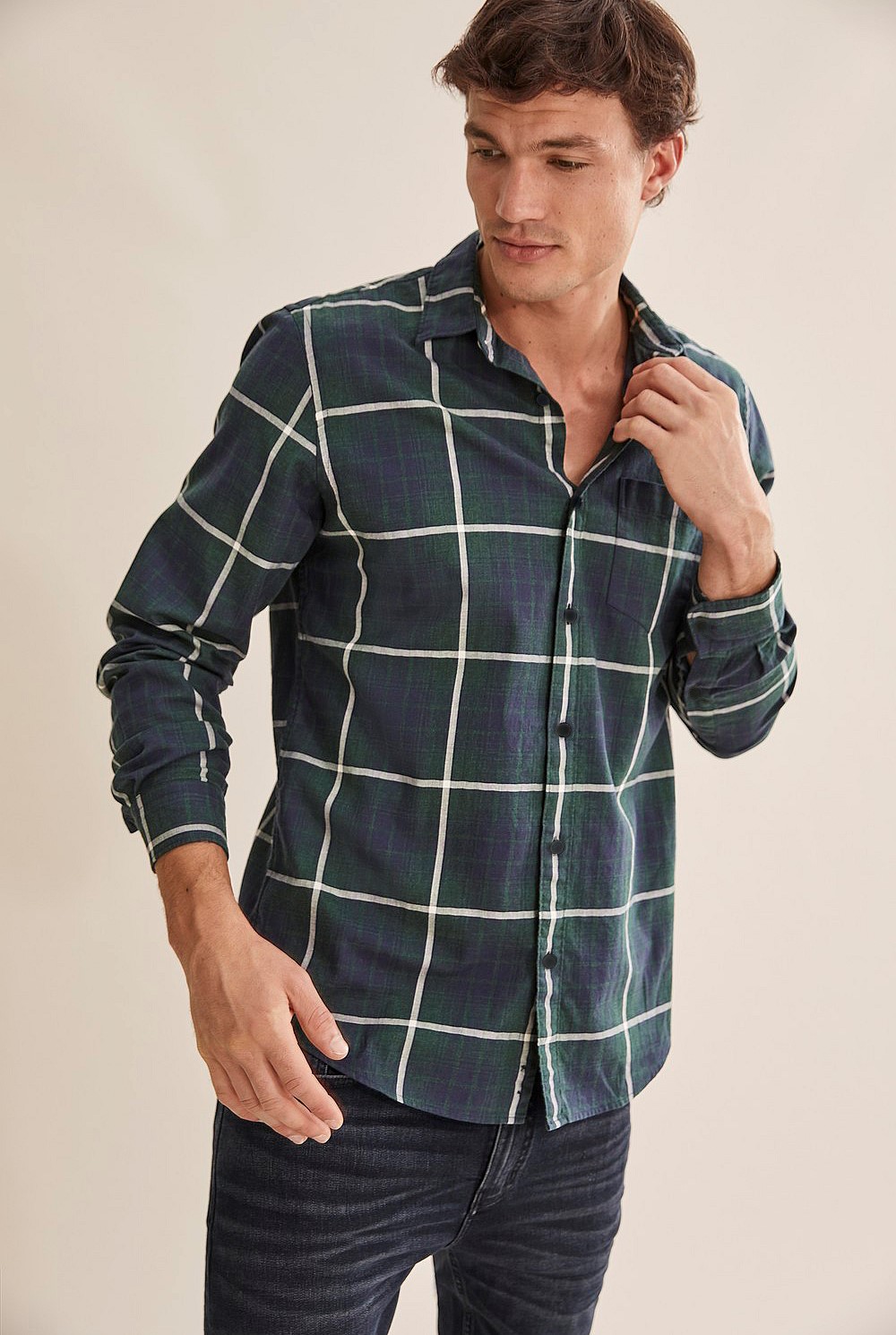 Regular Ombre Check Shirt