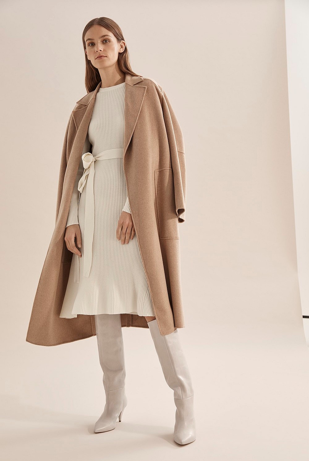 Long Sleeve Wool Knit Dress