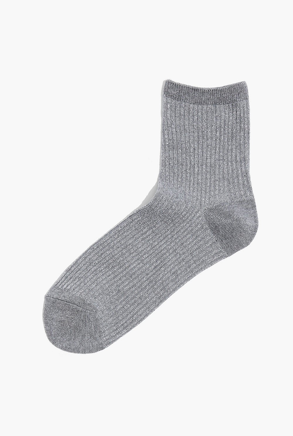 Metallic Quarter Crew Sock