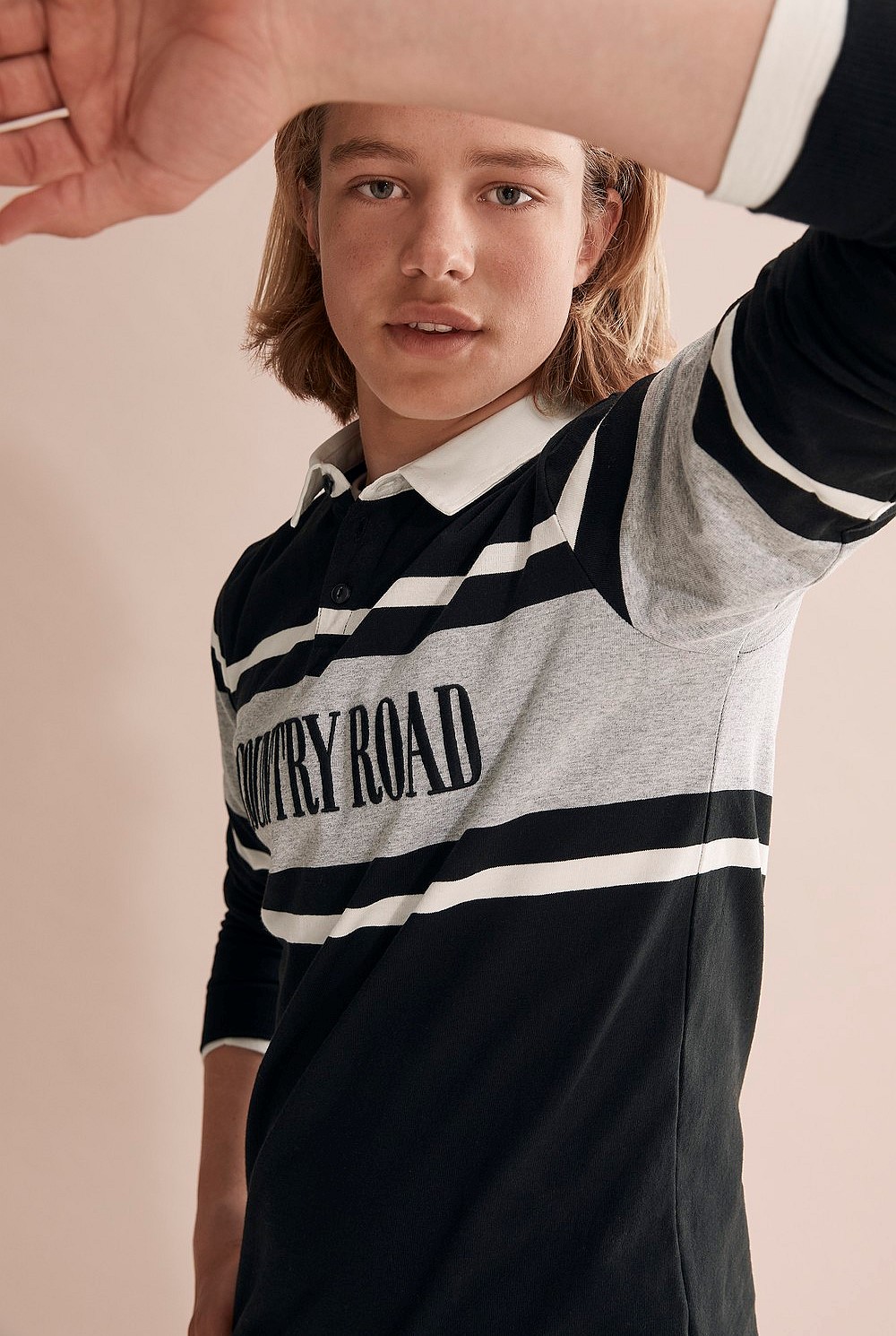 Teen Stripe Heritage Rugby