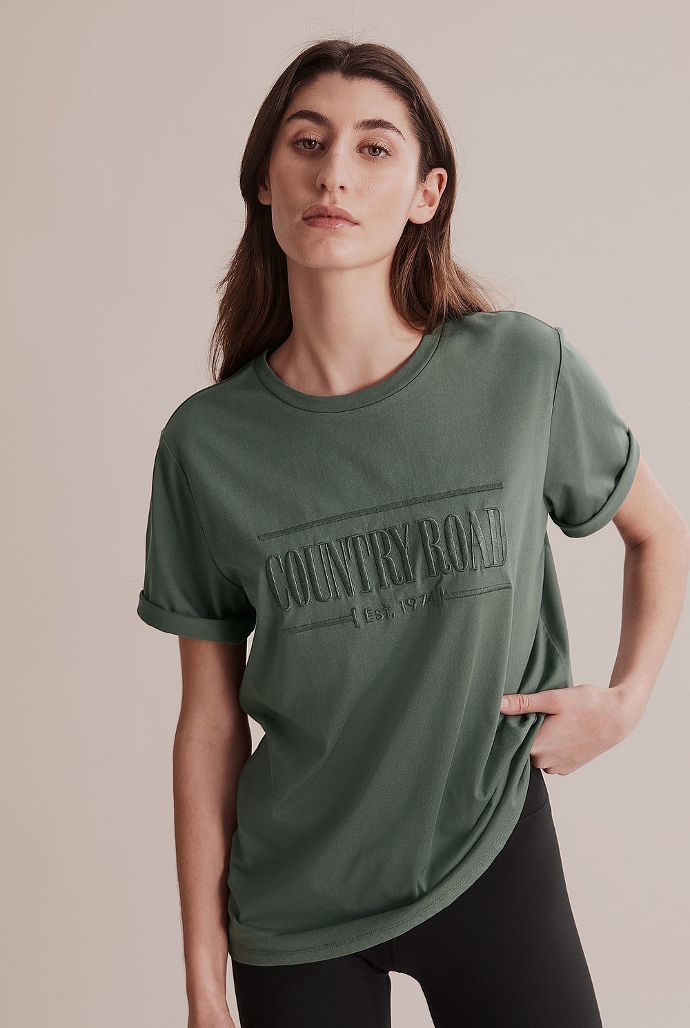 Verified Australian Cotton Heritage Embroidered T-Shirt