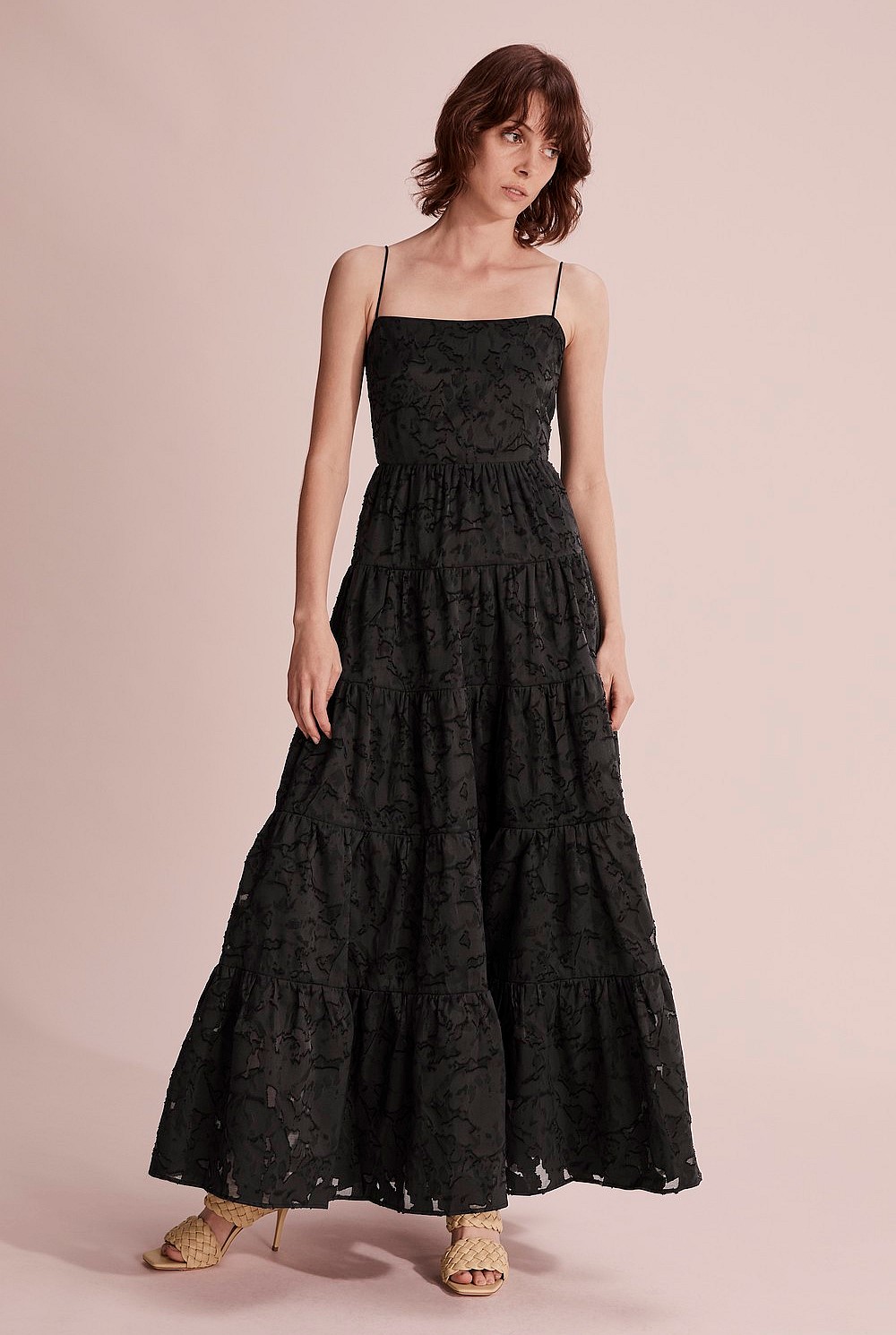 Textured Tiered Dress
