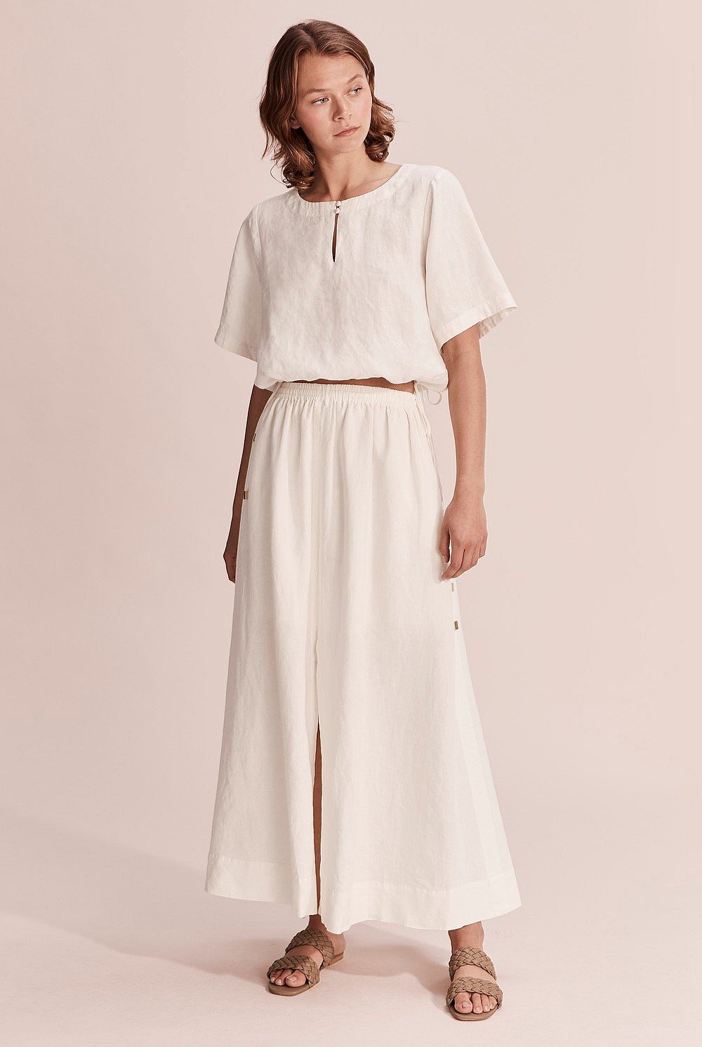 Full Organically Grown Linen Skirt