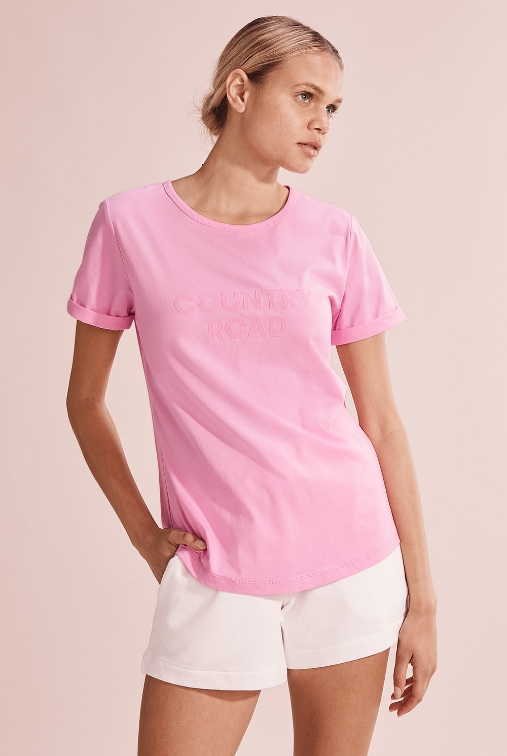 Verified Australian Cotton Flocked Logo T-Shirt