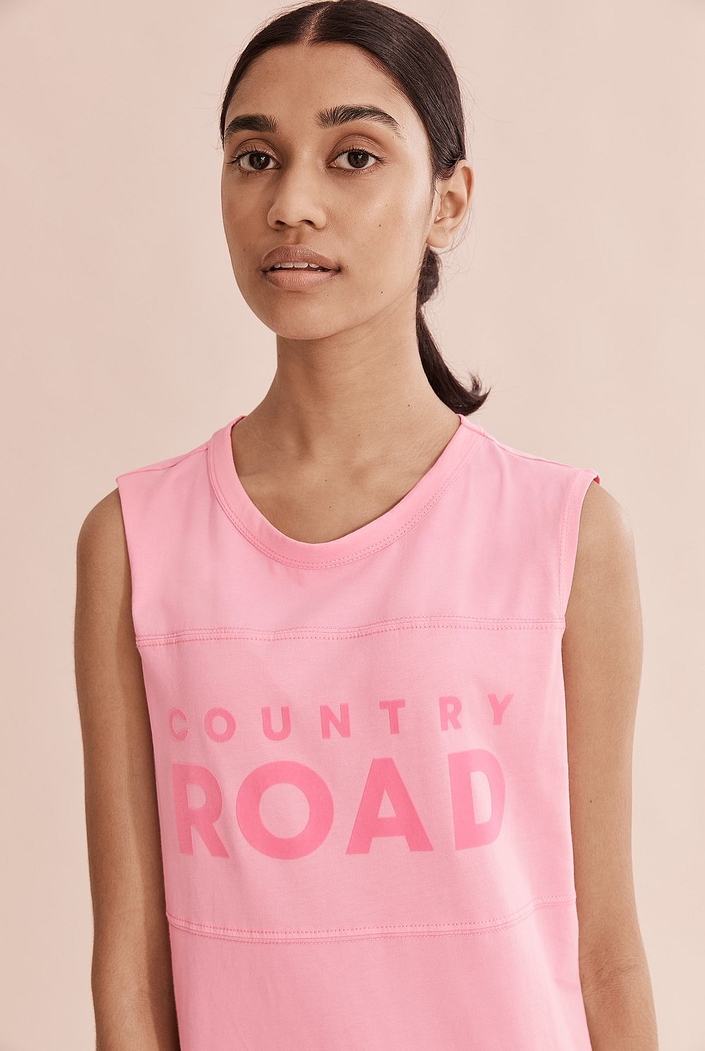 Verified Australian Cotton Modern Logo Tank Dress