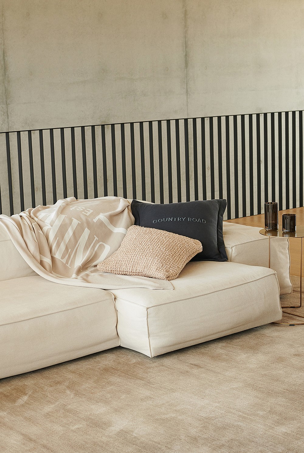 Butternut Cotton Heritage Knit Throw - Throws | Country Road