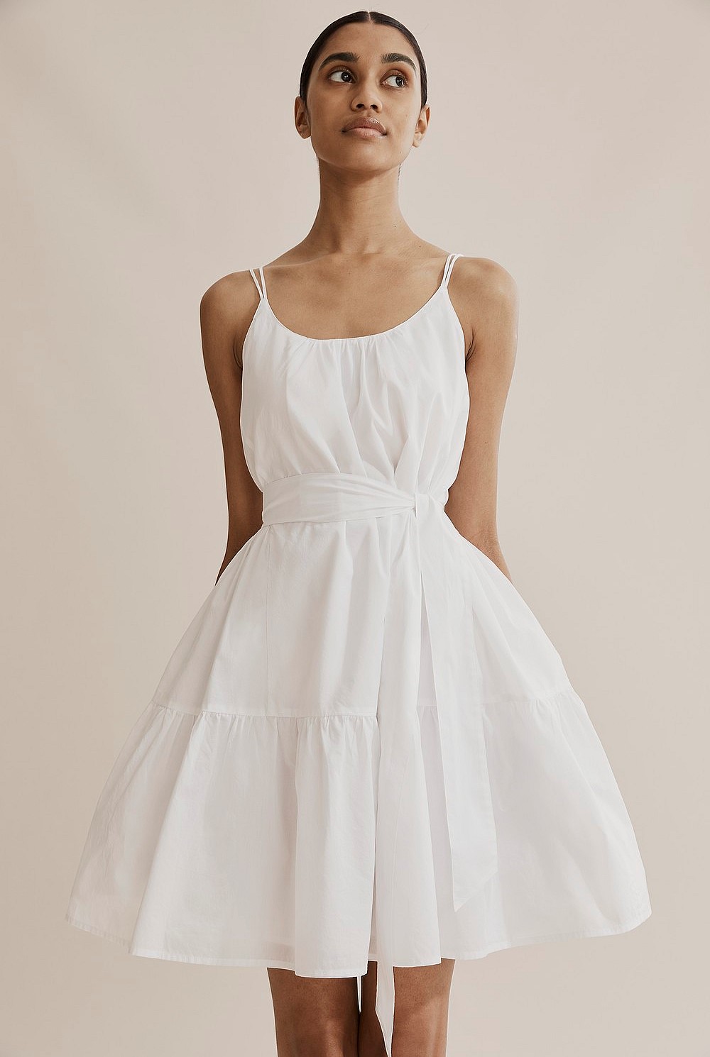 Gathered Mini Dress