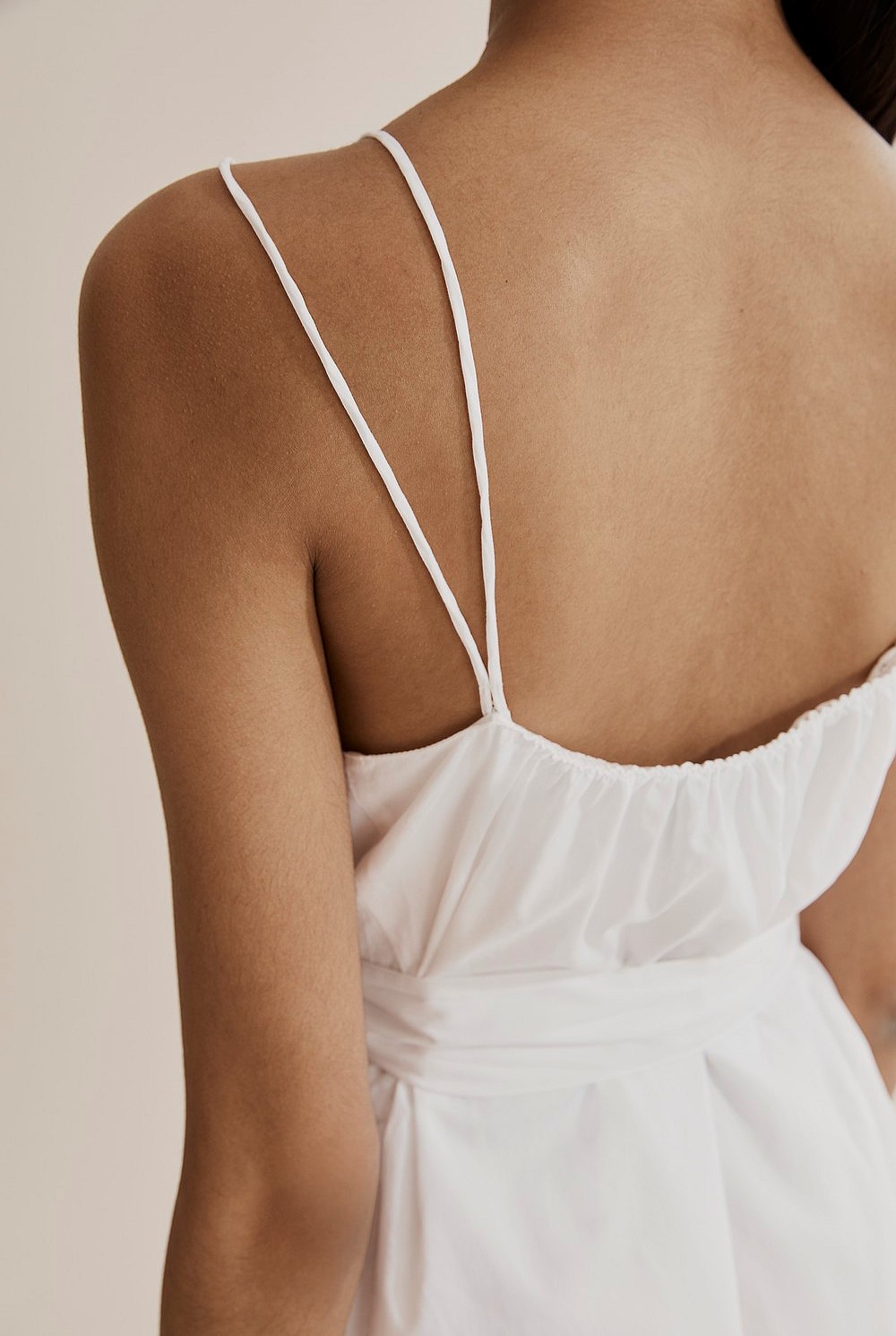 Gathered Mini Dress