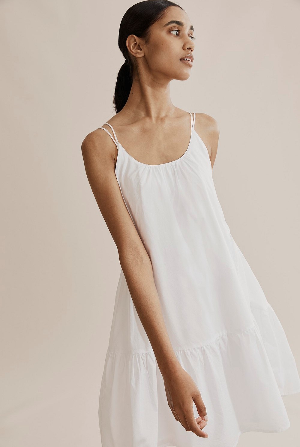 Gathered Mini Dress