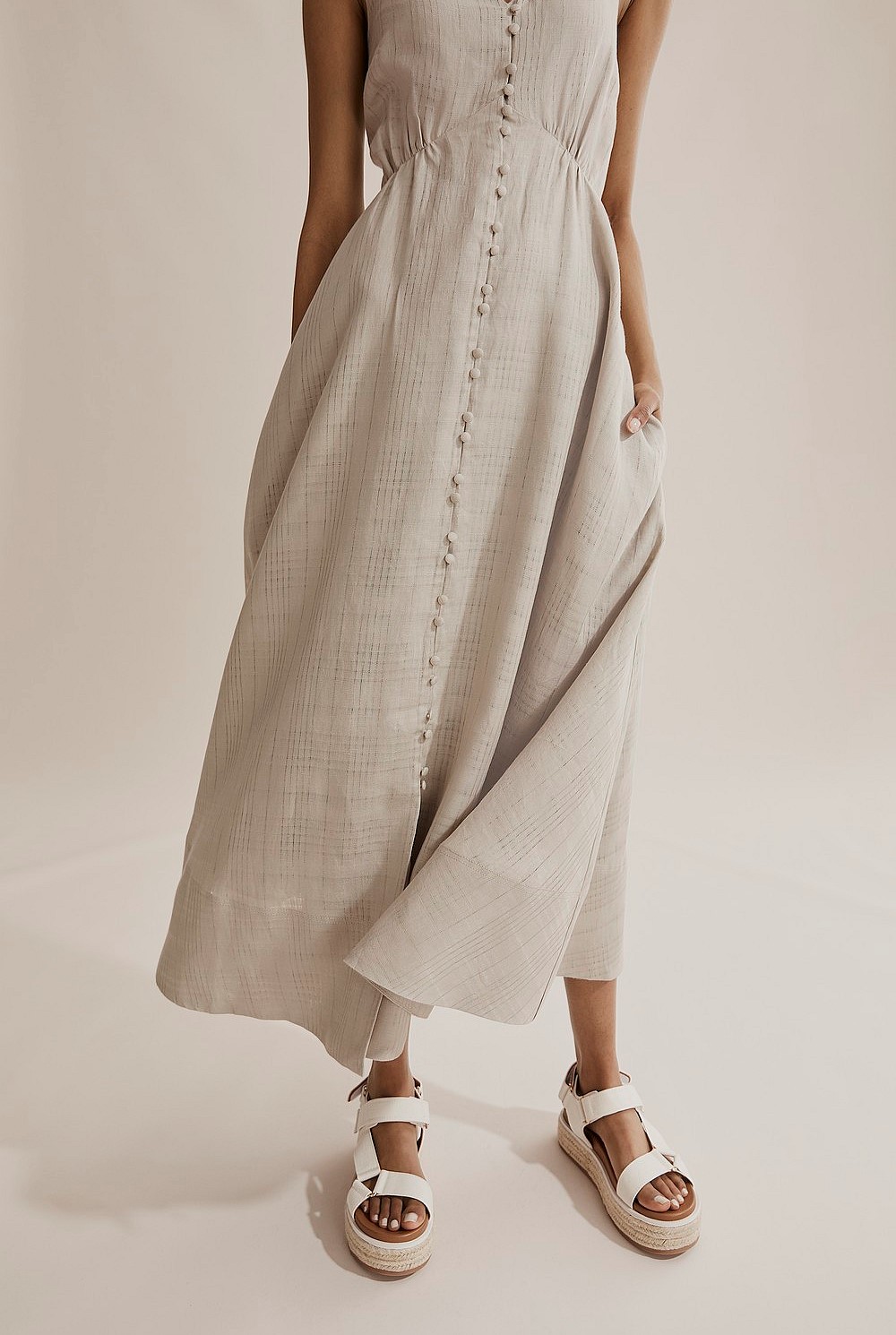 Linen Midi Dress