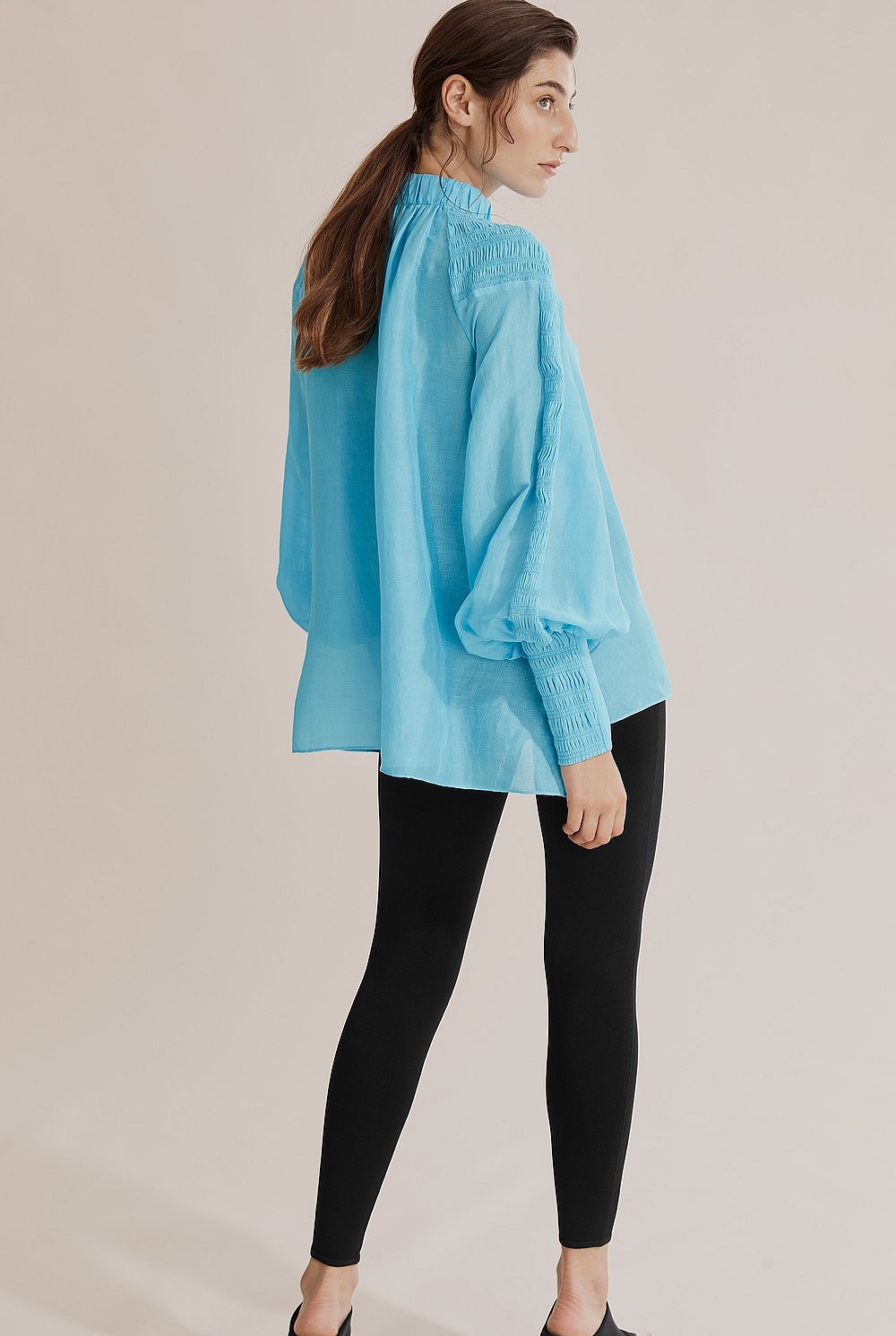 Drape Long Sleeve Blouse