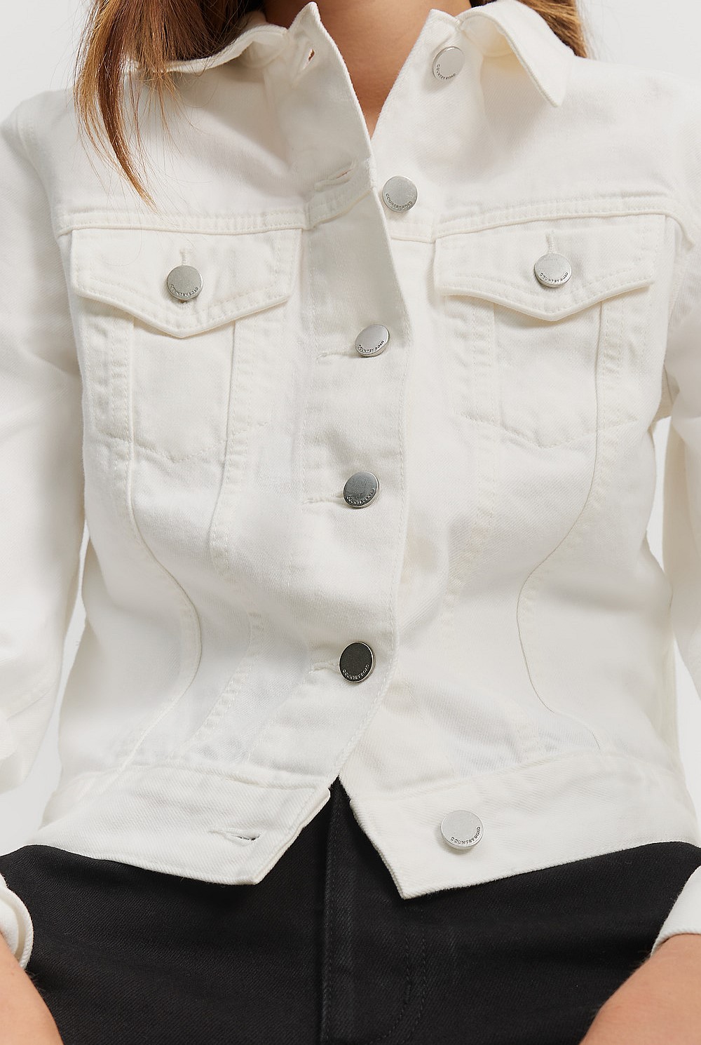Australian Cotton Blend Slim Fit Denim Jacket
