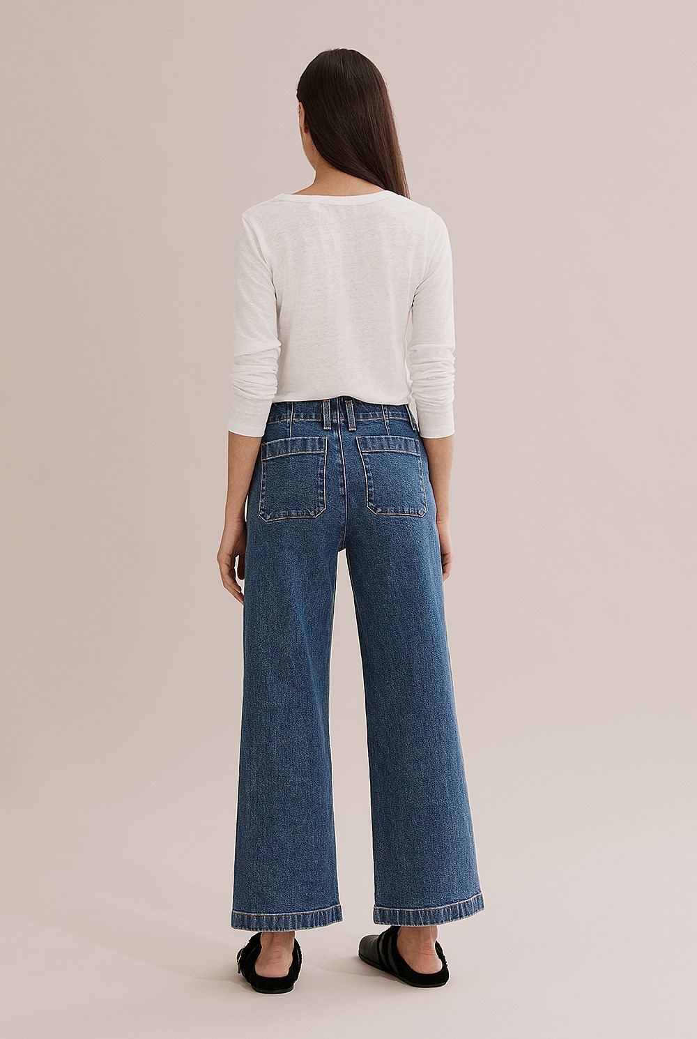 Australian Cotton Wide Leg Jean