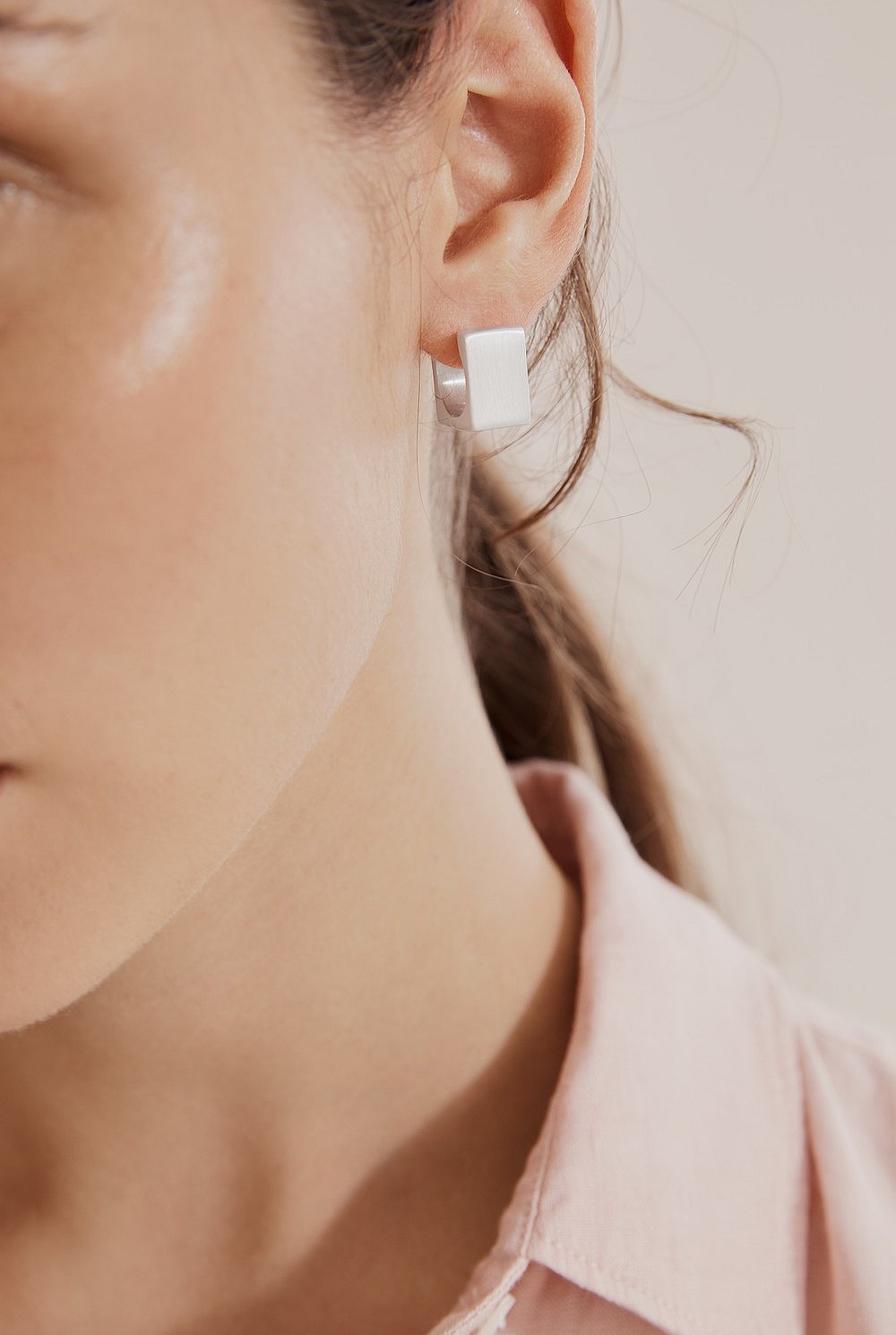 Square Mini Hoop Earring