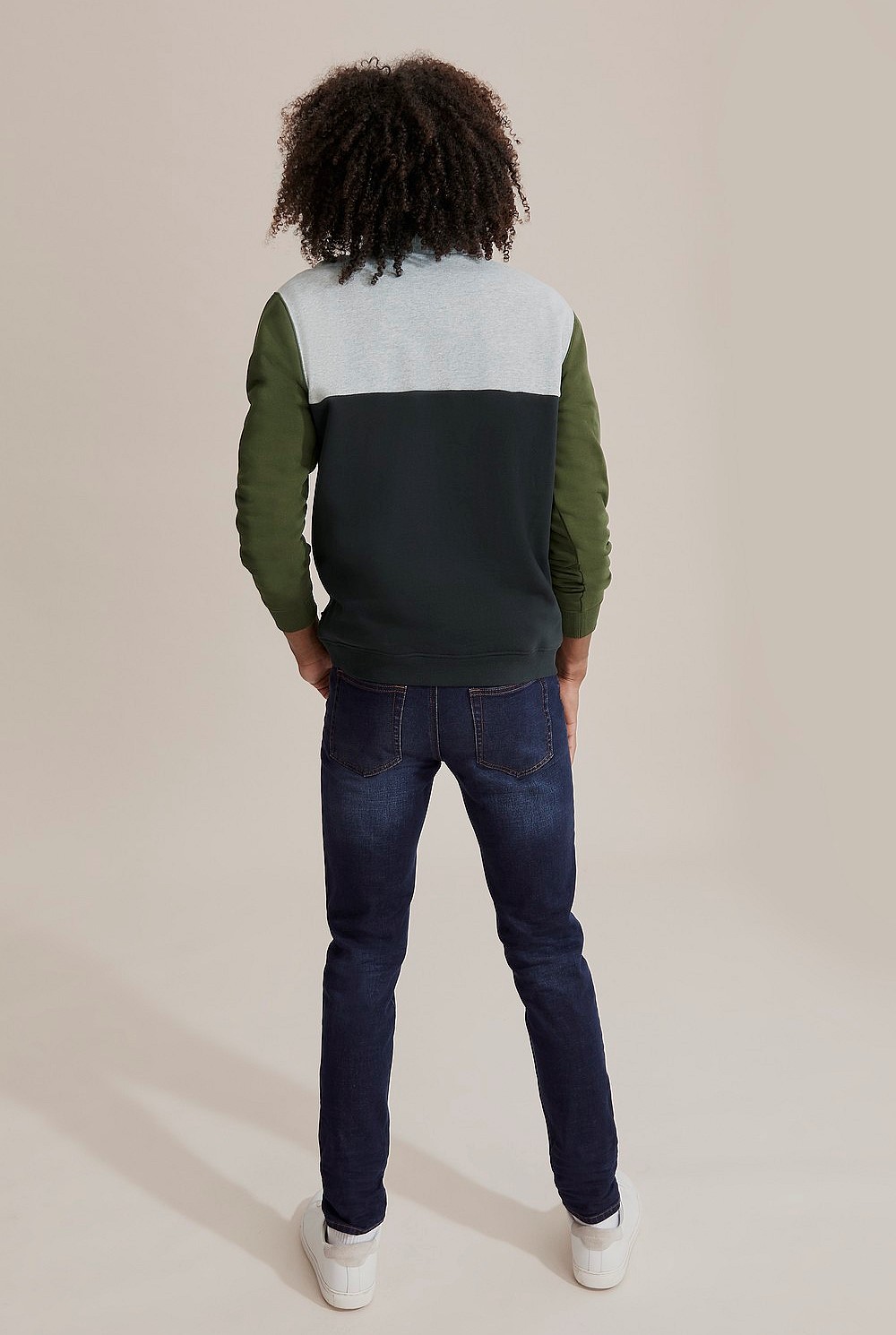 Teen Cotton Half Zip Sweat