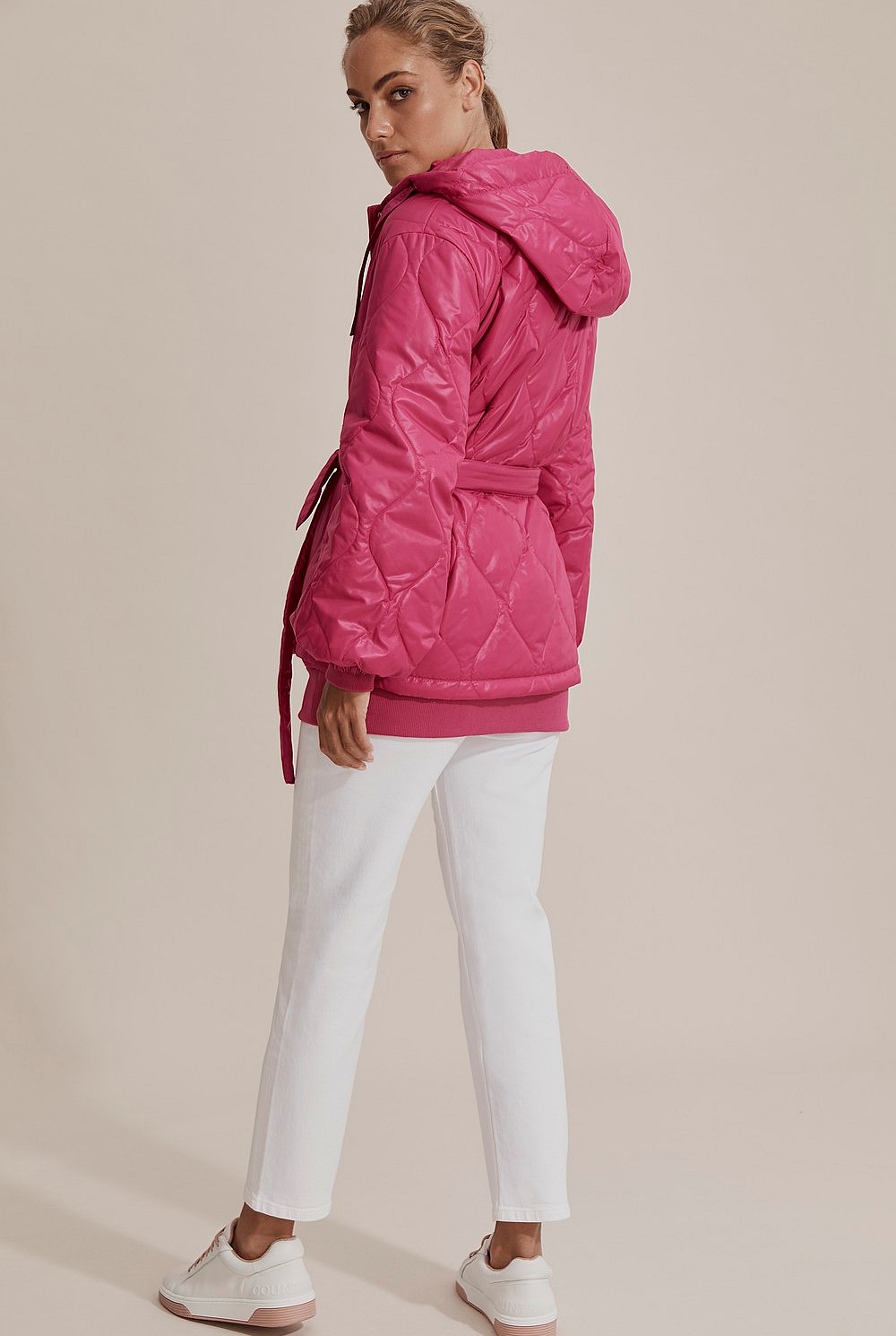 Recycled Polyester Puff Sleeve Spray Jacket