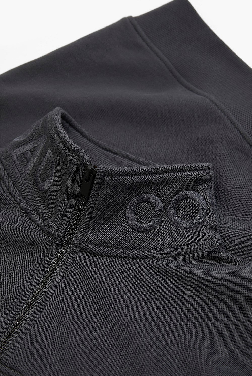 Australian Cotton Zip Collar Sweat