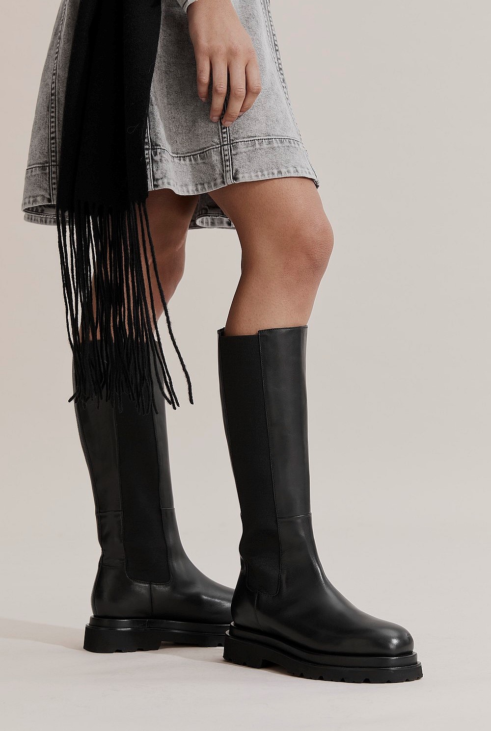 Neve Tall Combat Boot