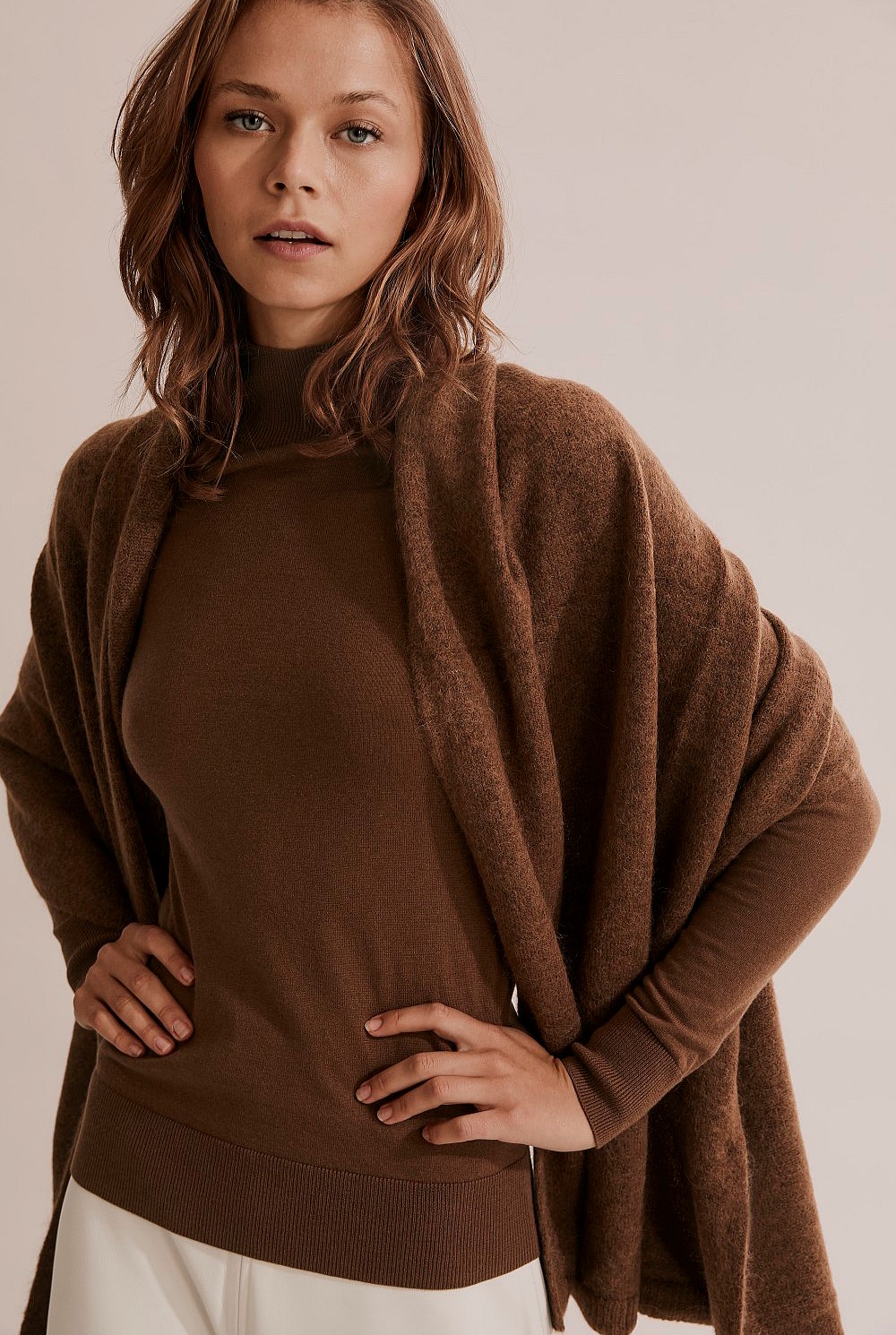 Merino Wool Silk Long Sleeve Knit