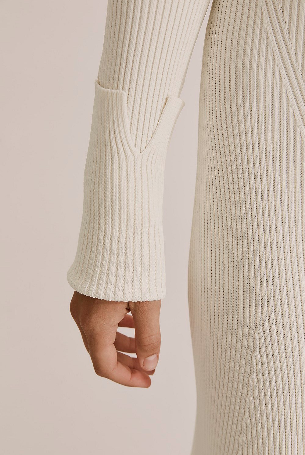 Split Front Knit Dress