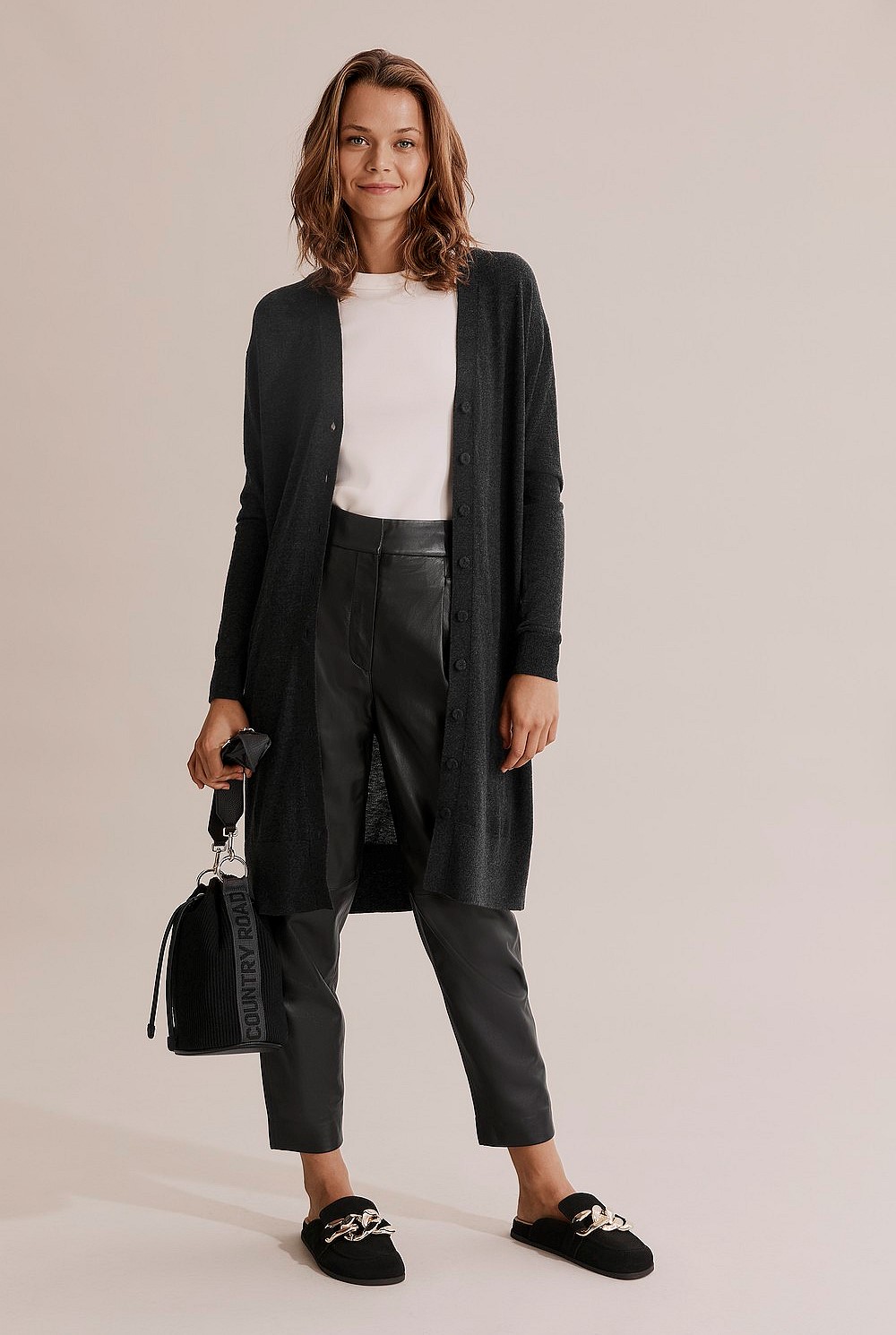 Australian Merino Wool Silk Longline Cardigan