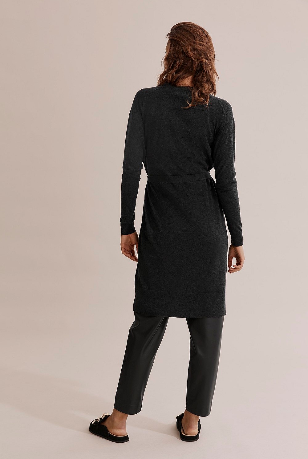 Australian Merino Wool Silk Longline Cardigan