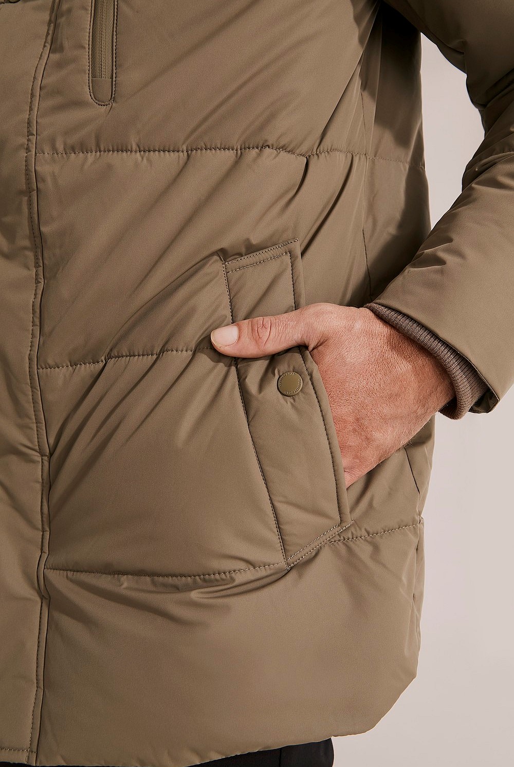 Recycled Polyester Quilted Parka