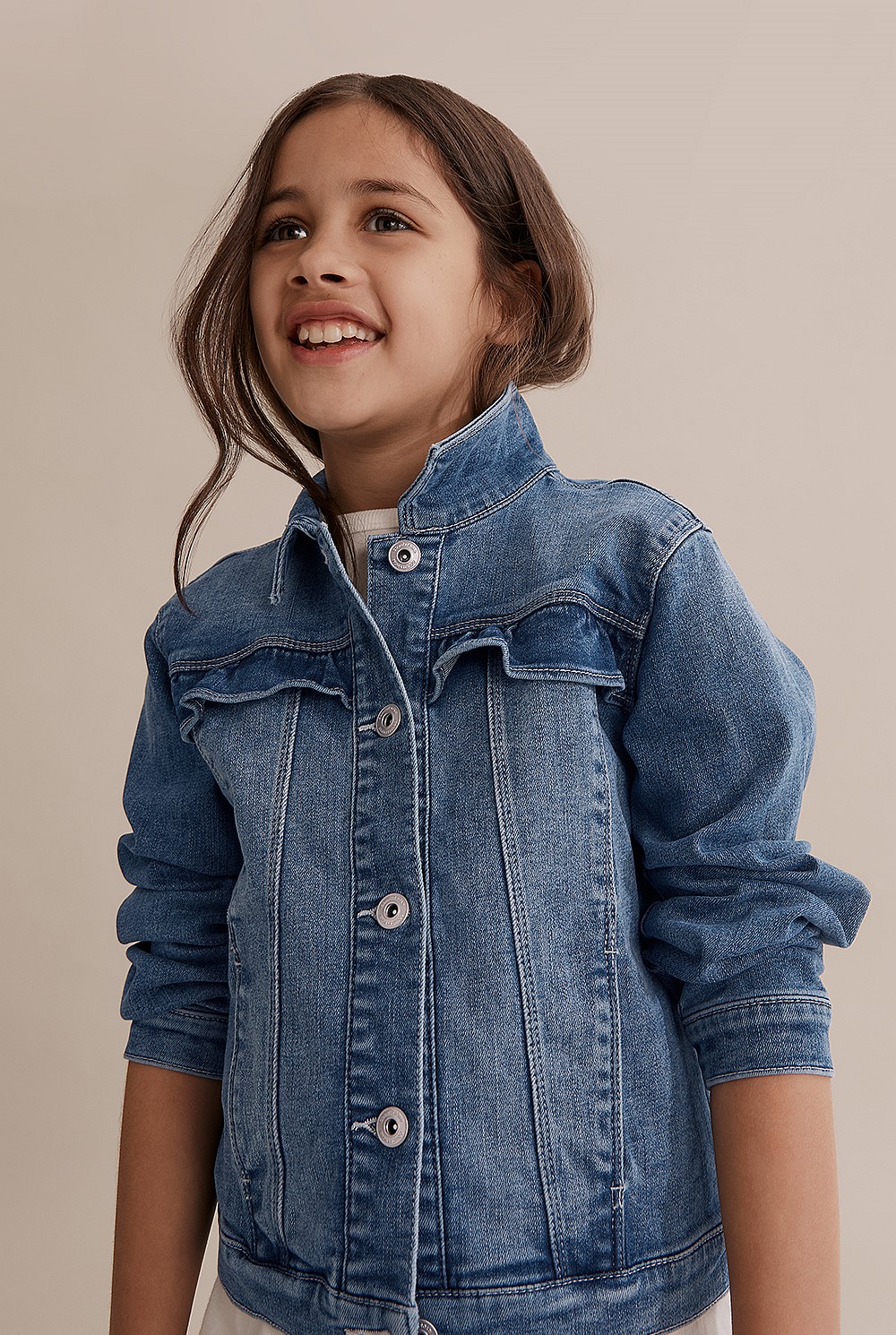 Frill Denim Jacket