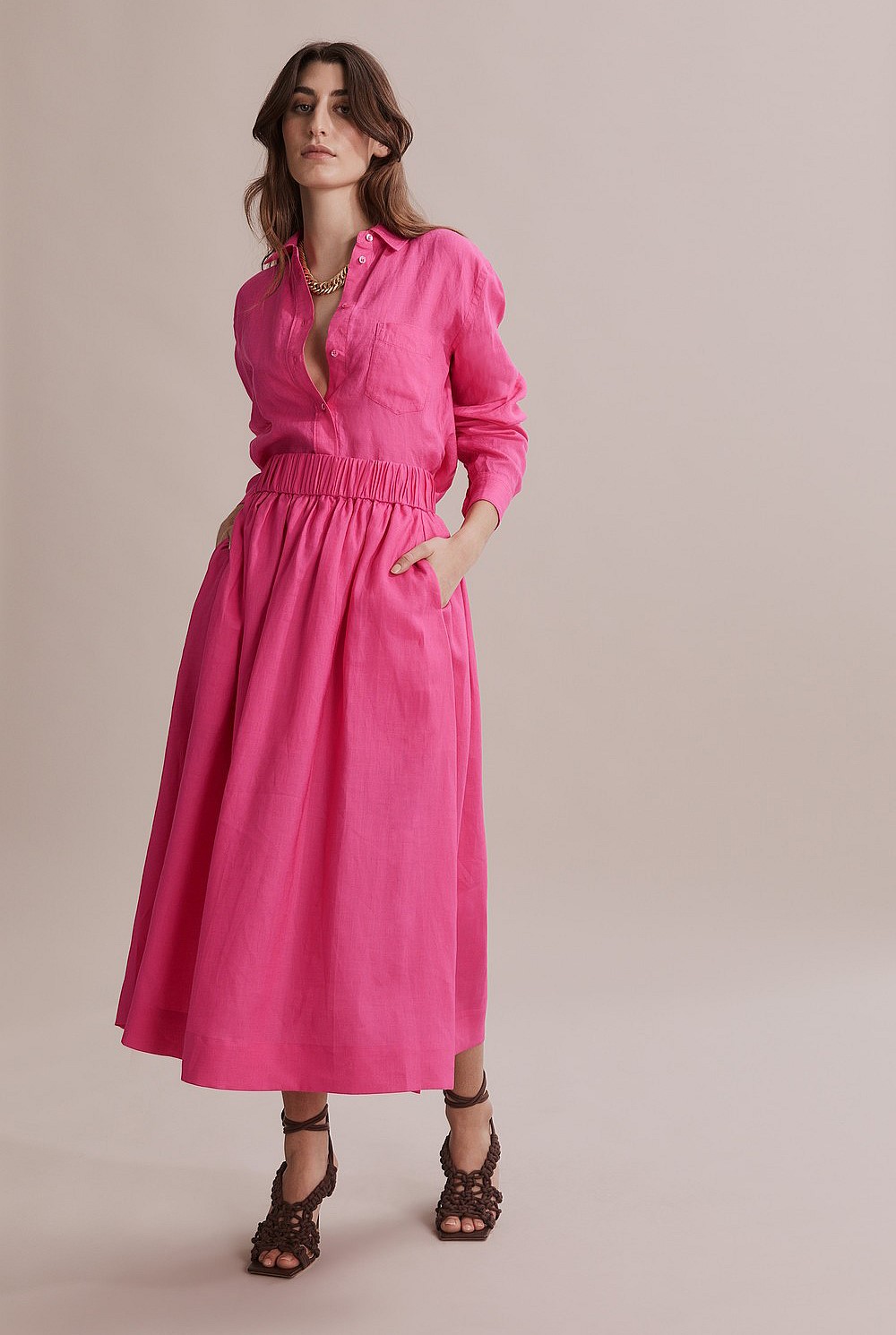 Waistband Detail Skirt