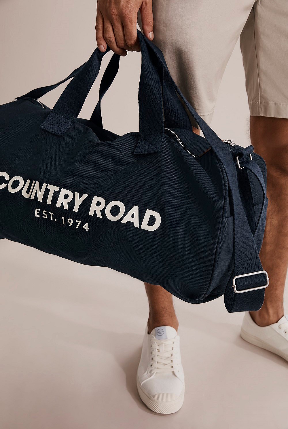 Cotton Modern Logo Duffle