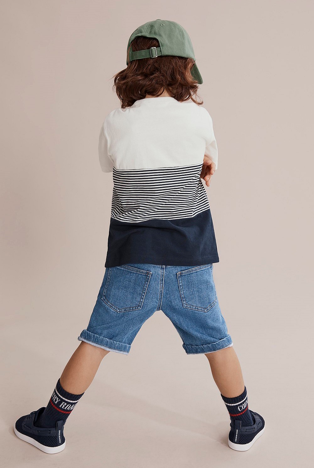 Cotton Block Stripe T-Shirt