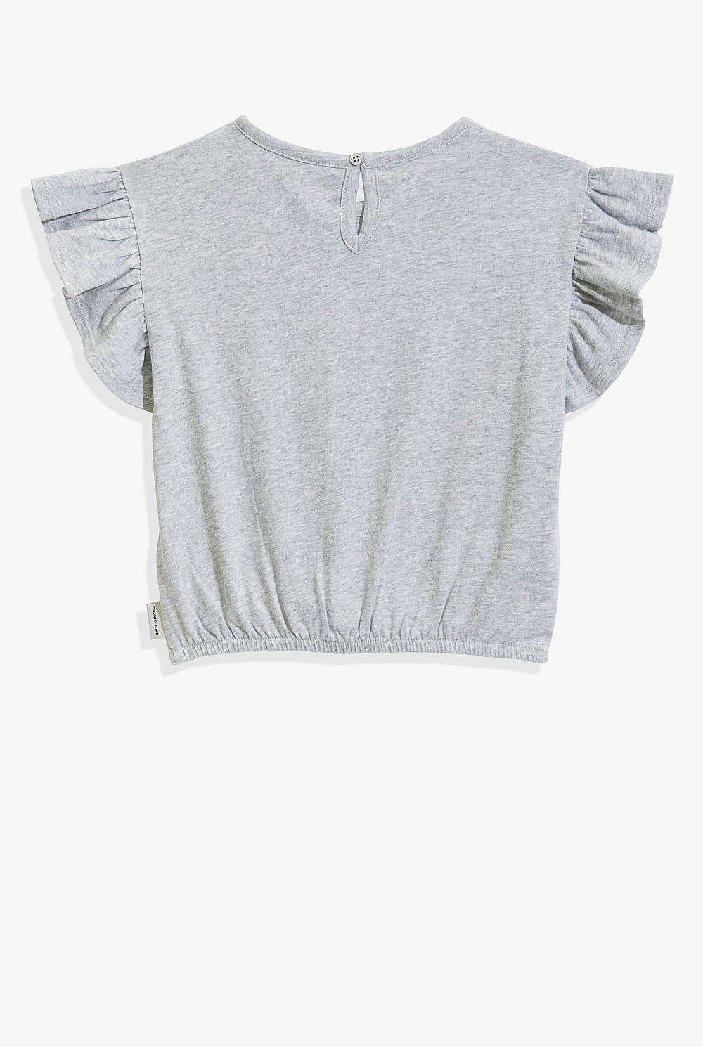 Organically Grown Cotton Tie Gathered T-Shirt