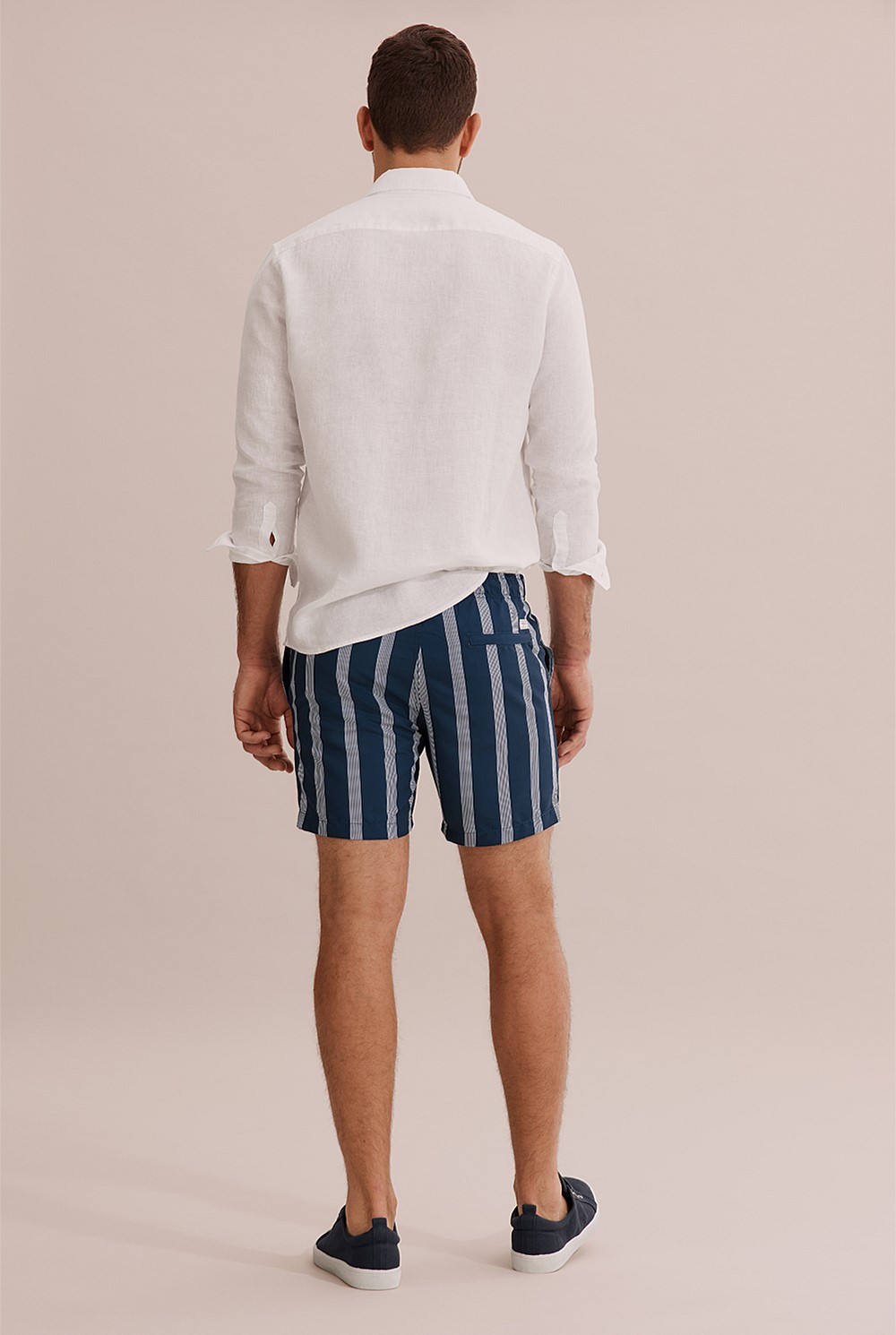 Recycled Polyester Stripe Swim Short