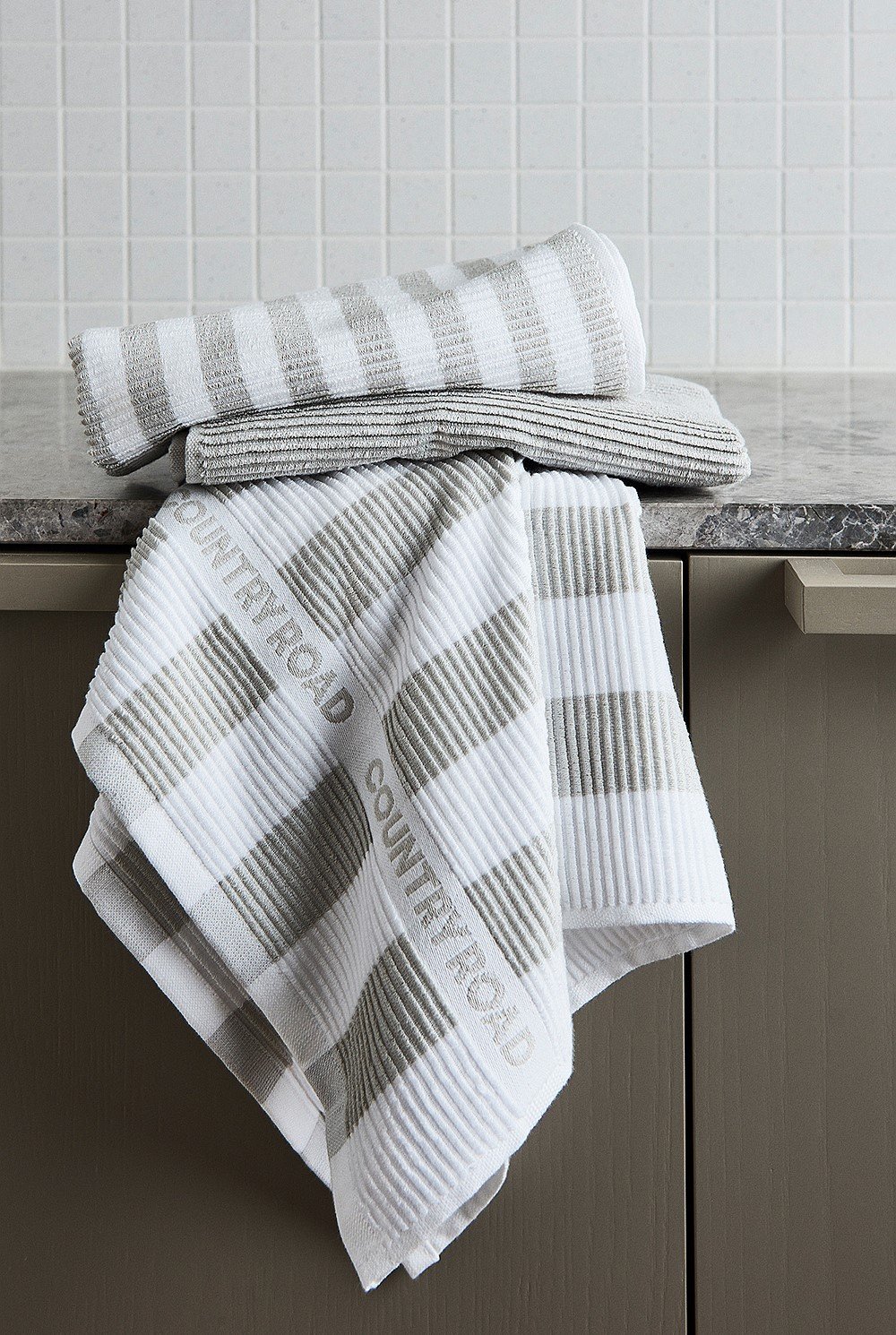 Australian Cotton CR Stripe Tea Towel Pack of 3