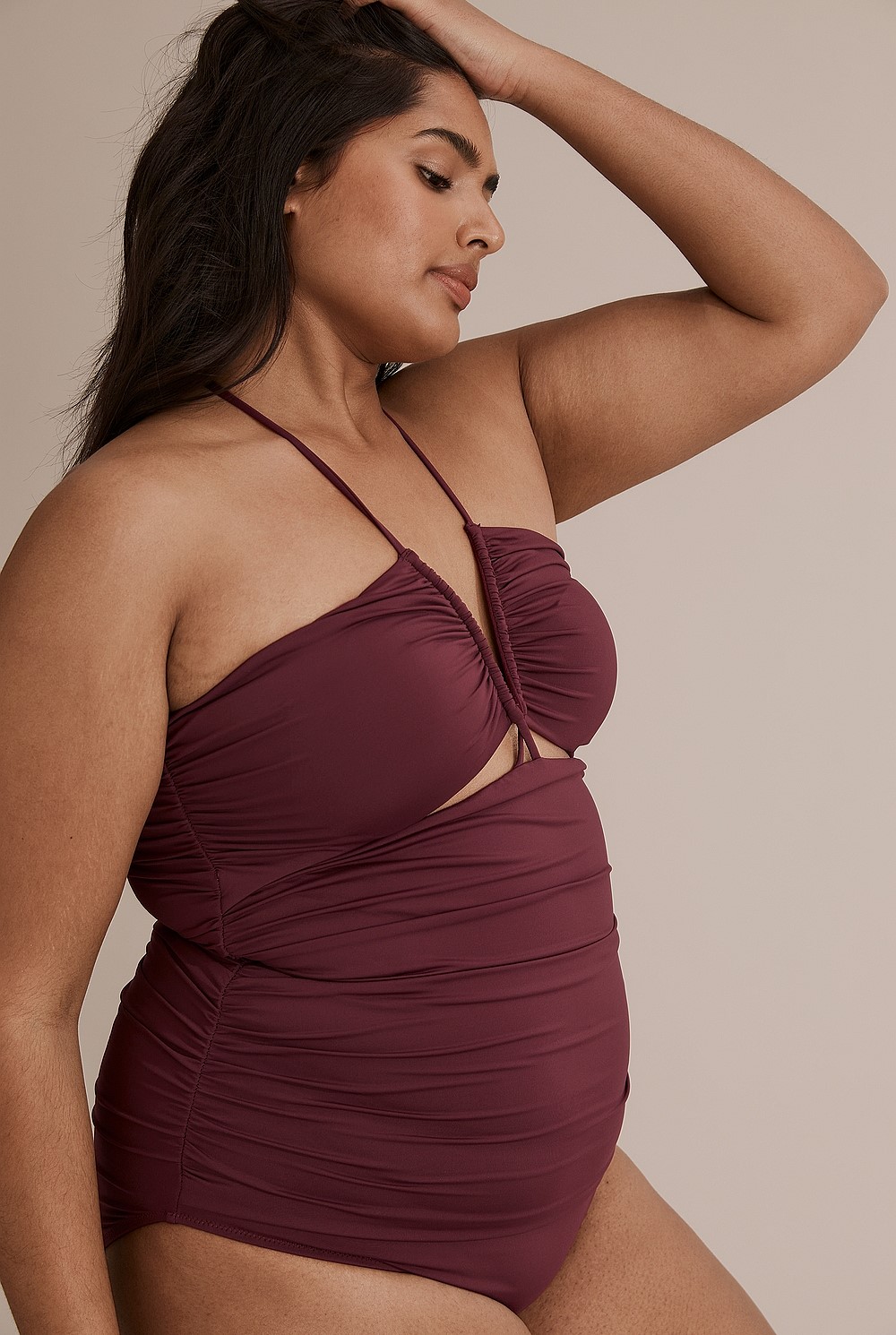Recycled Nylon Swim Ruched One Piece