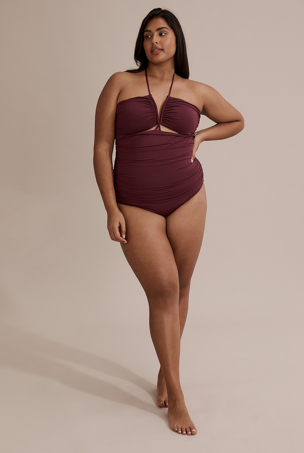 Recycled Nylon Swim Ruched One Piece