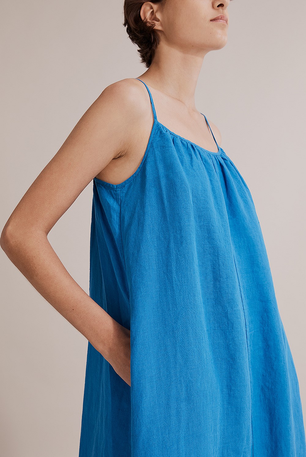 Organically Grown French Linen Midi Dress