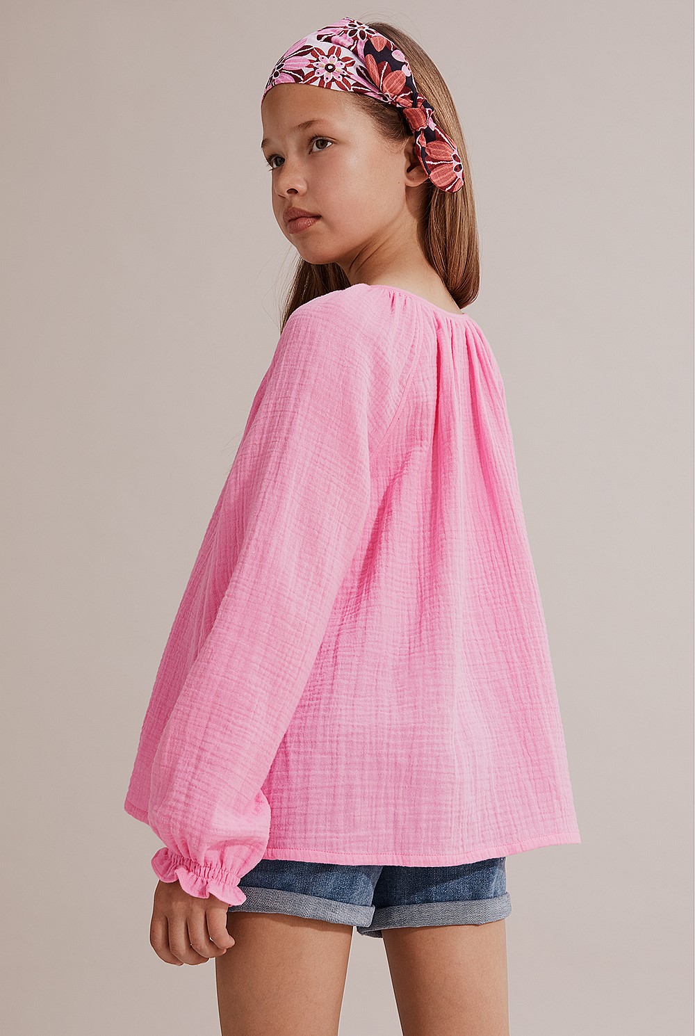 Long Sleeve Textured Shirt