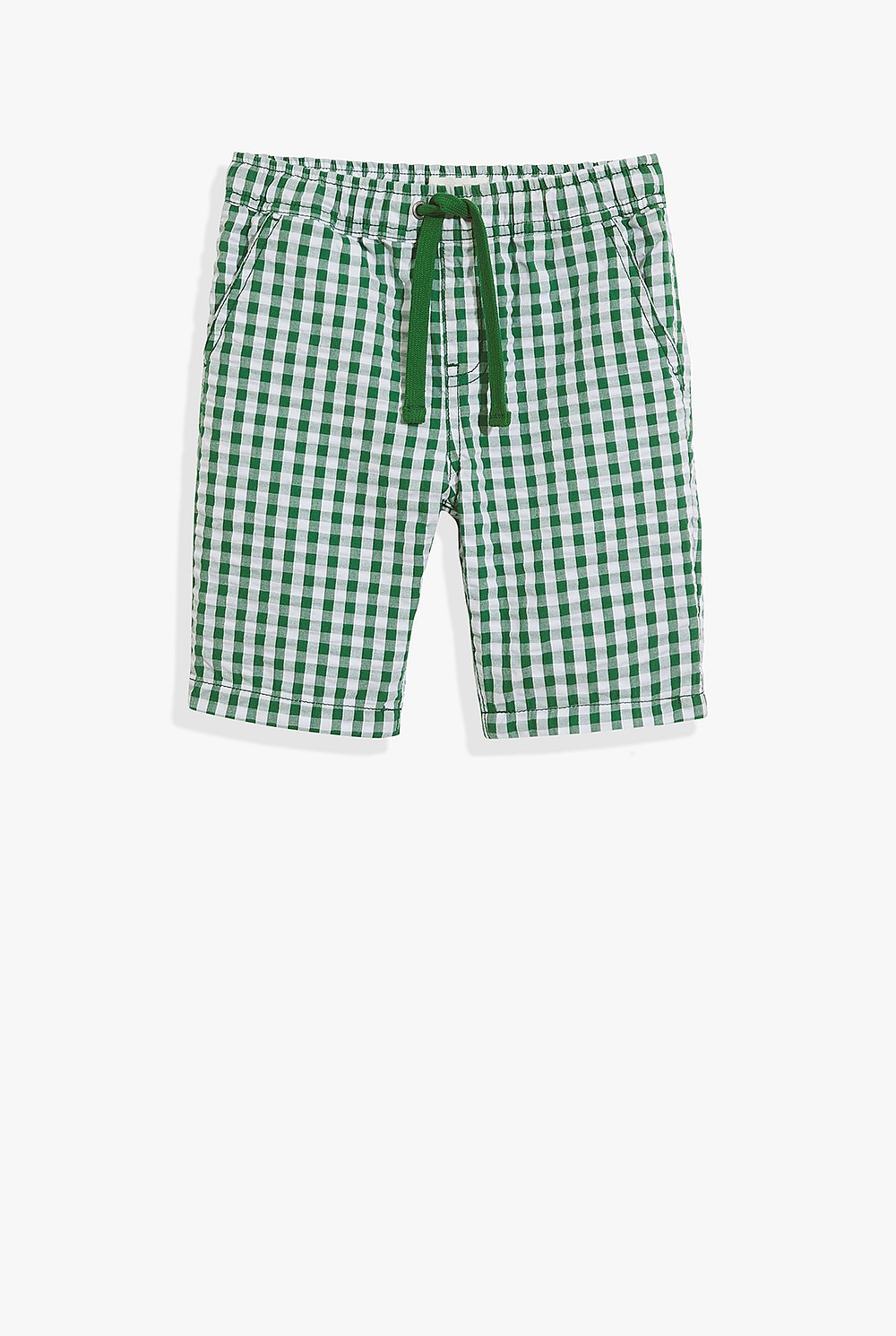 Cotton Blend Gingham Short