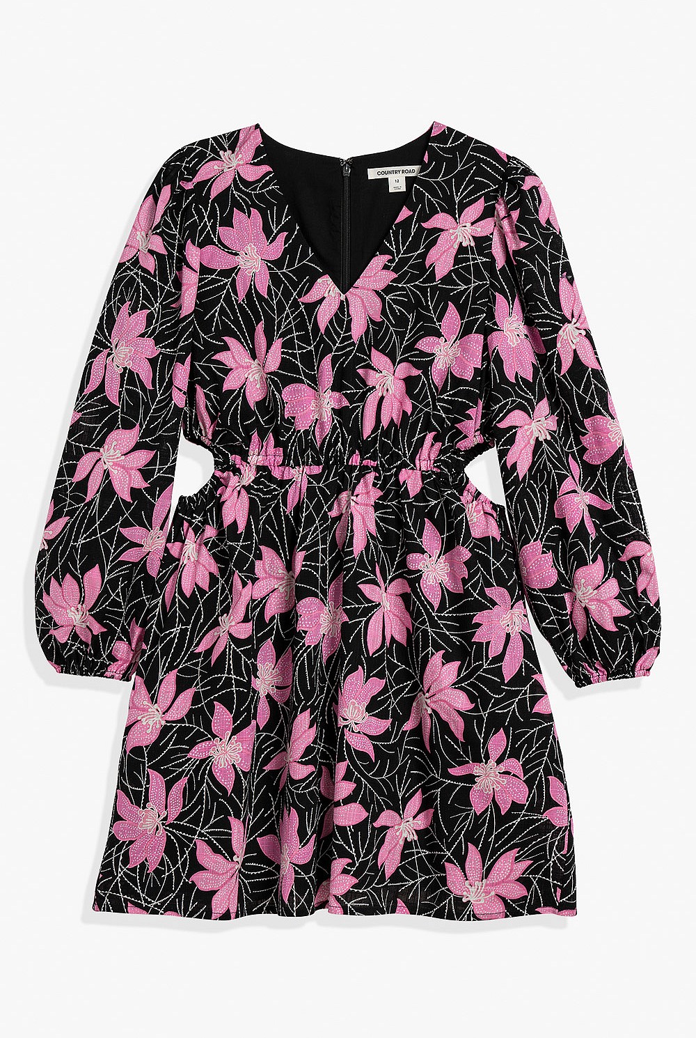 Teen Flower Textured Dress