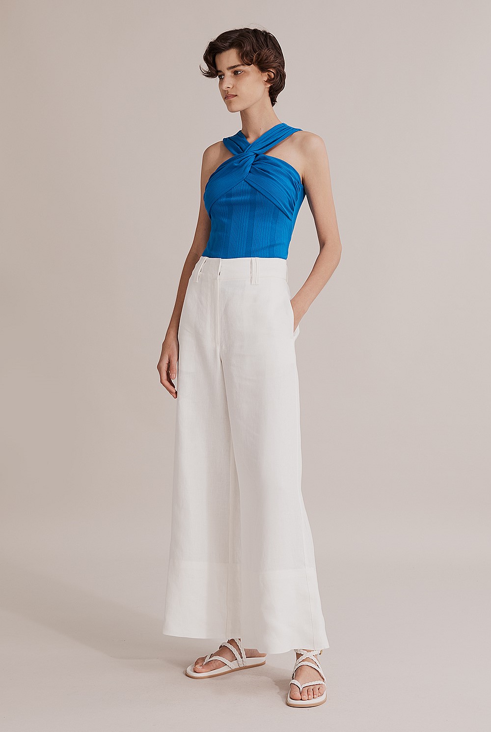 Twist Front Rib Top