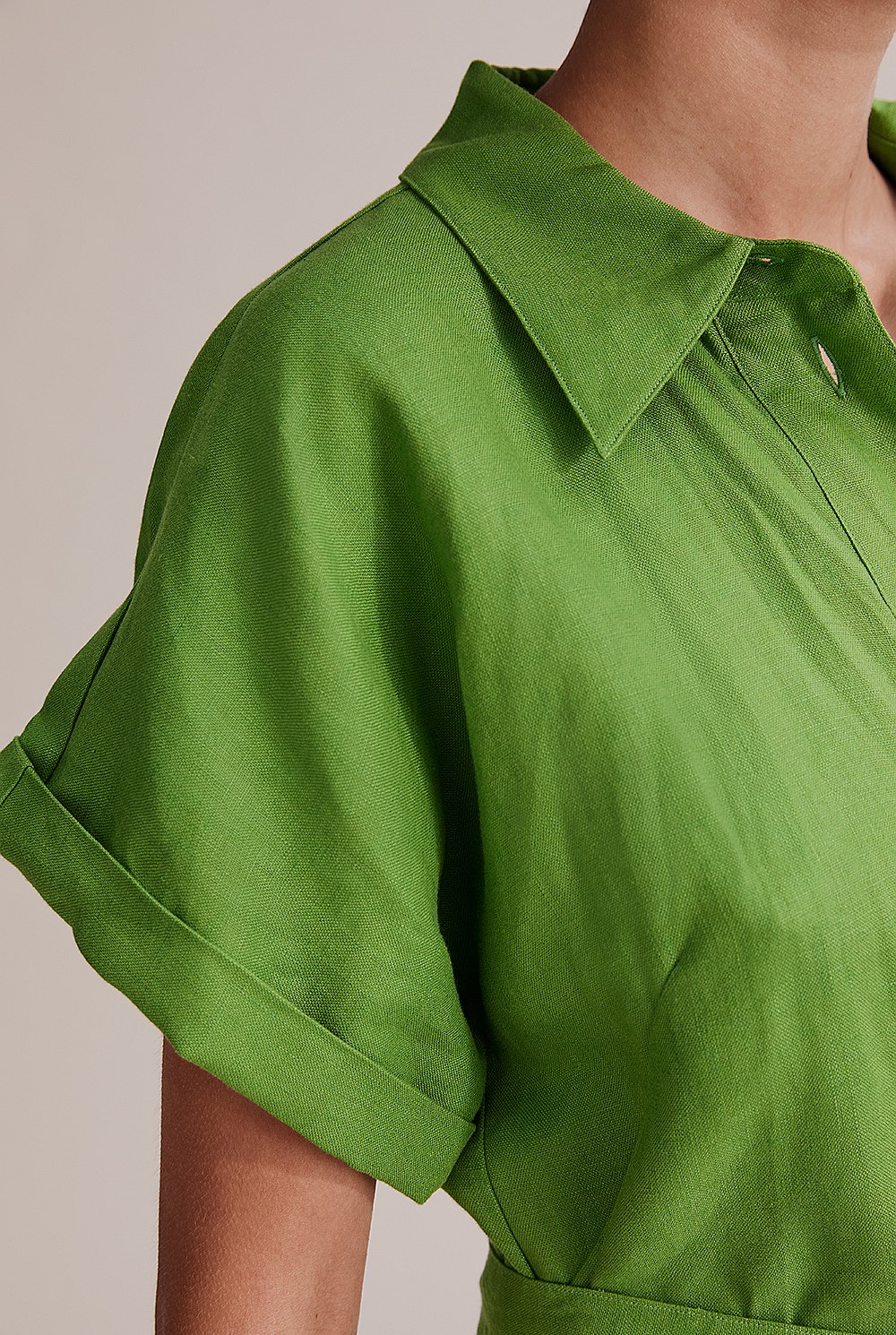Organically Grown French Linen Playsuit