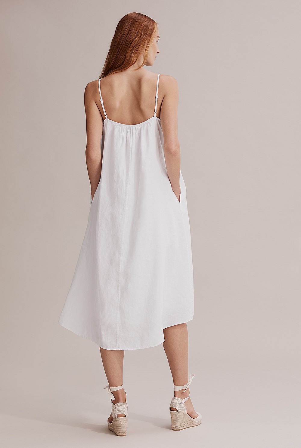 Organically Grown French Linen Midi Dress