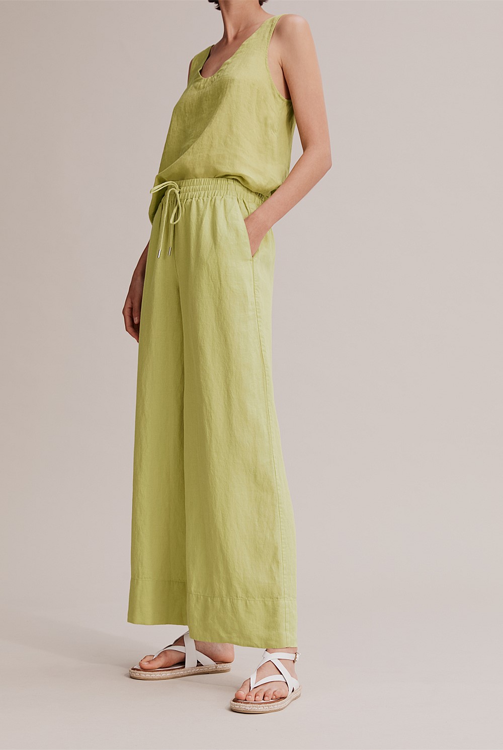 Organically Grown Linen Palazzo Pant