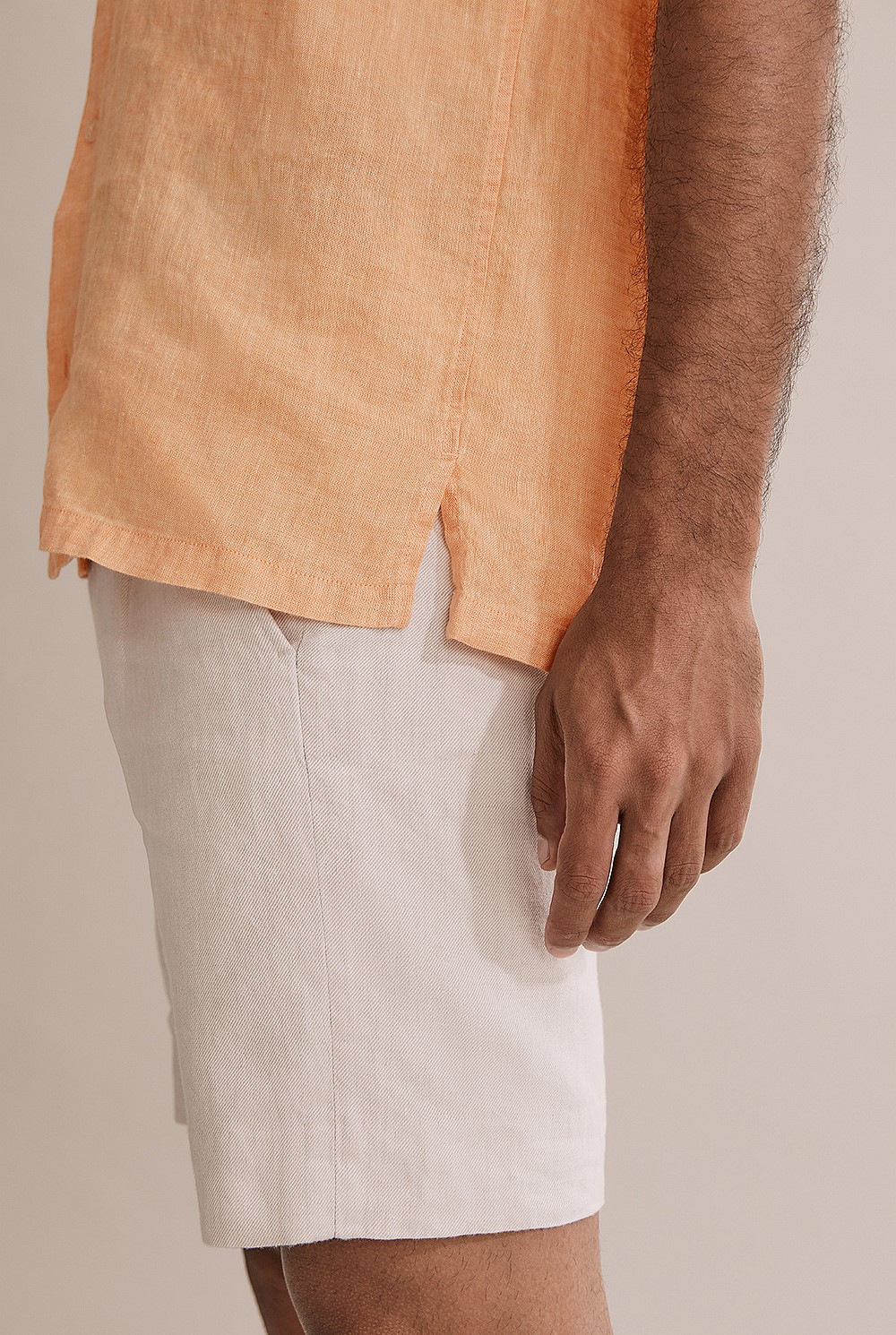 Regular Fit Organically Grown Revere Linen Shirt