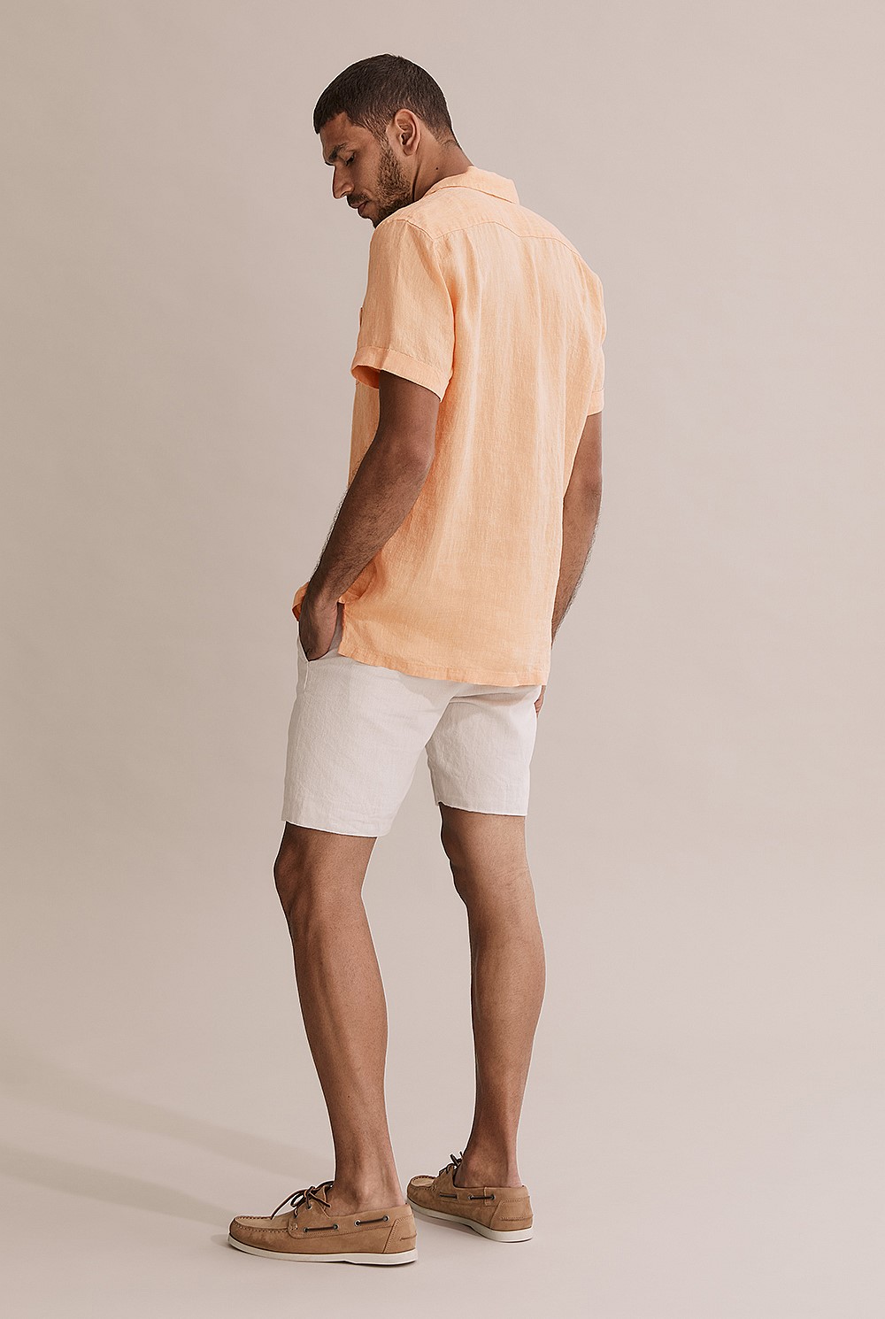 Regular Fit Organically Grown Revere Linen Shirt