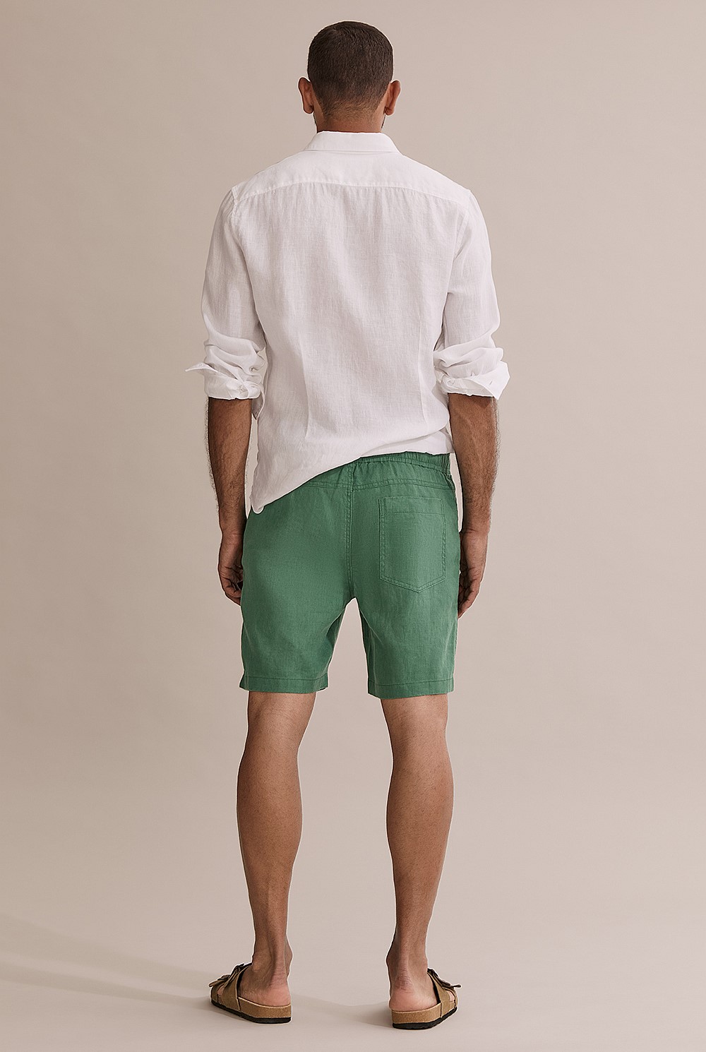 Organically Grown Linen Drawcord Short
