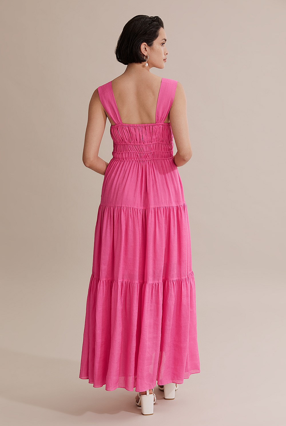 Gathered Detail Maxi Dress