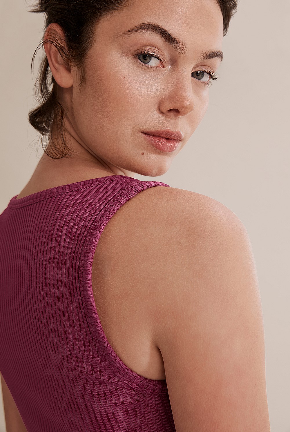 Square Neck Rib Top